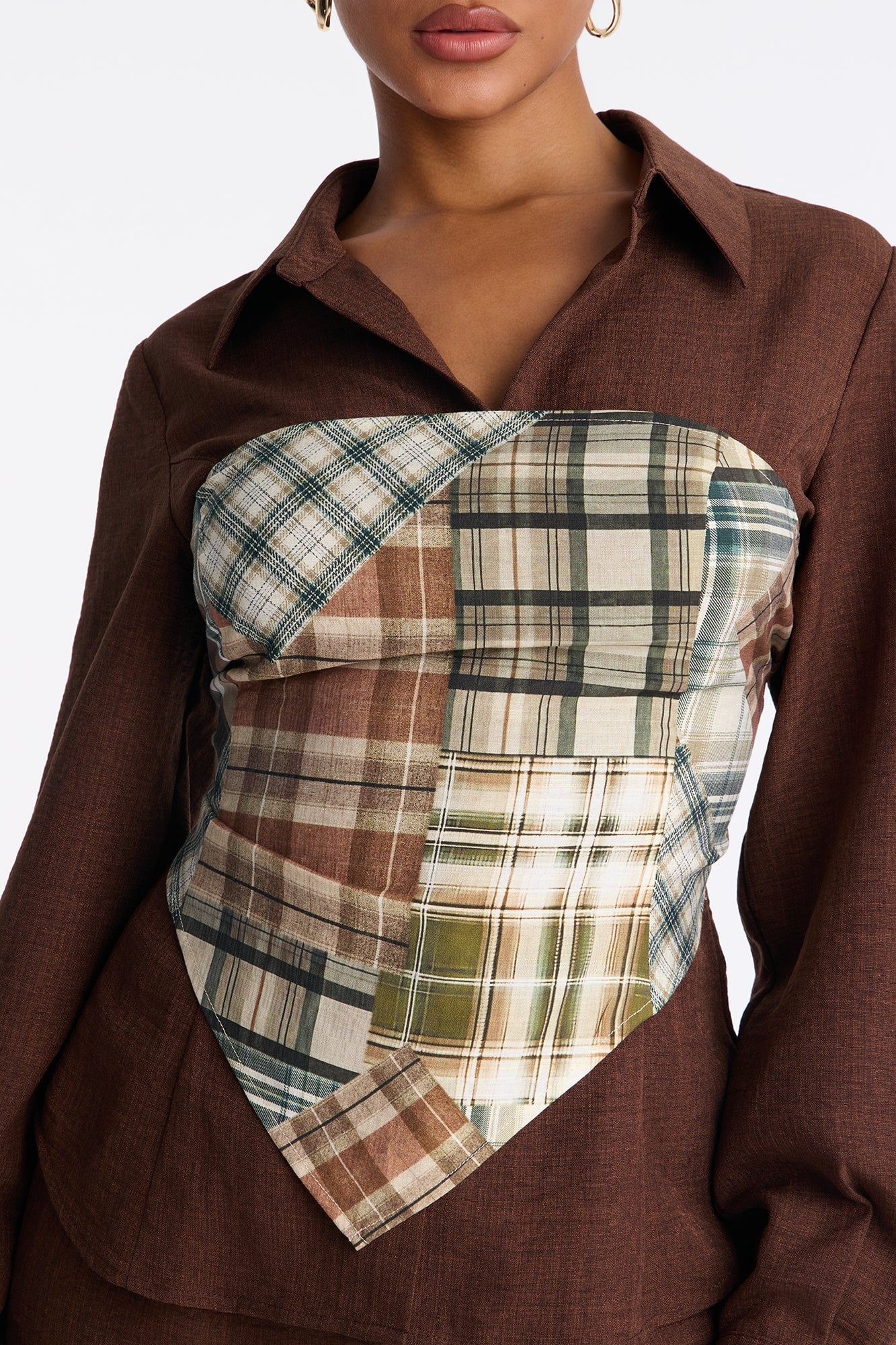 Rylee 3 Piece Scarf Pant Set - Brown image 6
