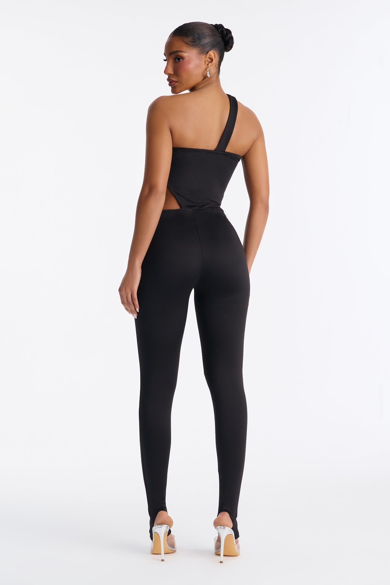 Rosalia Cut Out Catsuit - Black image 6
