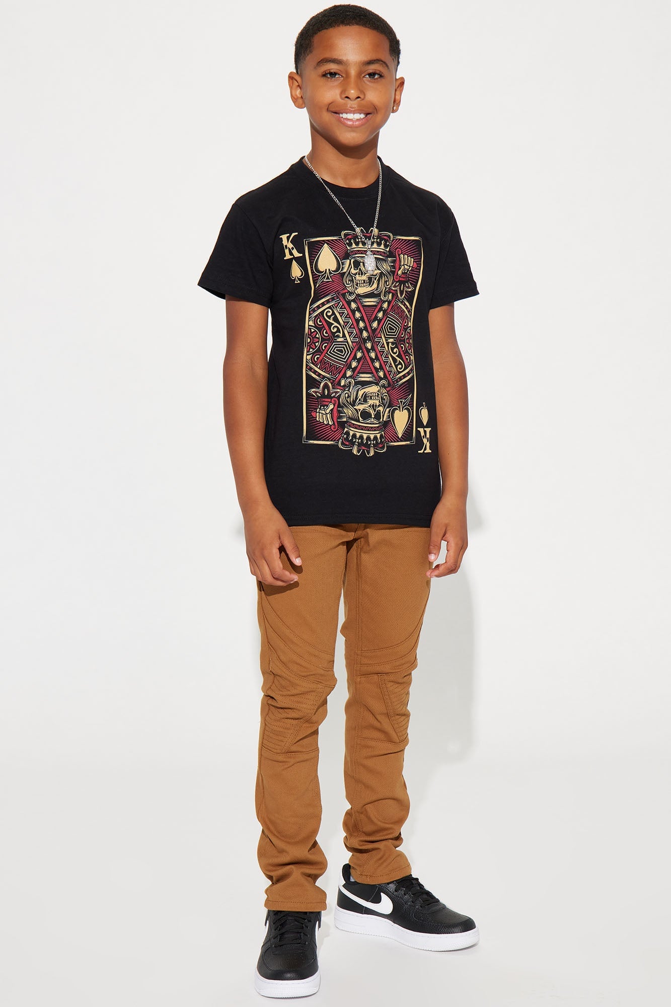 Mini King Of Skulls Short Sleeve Tee - Black image 2