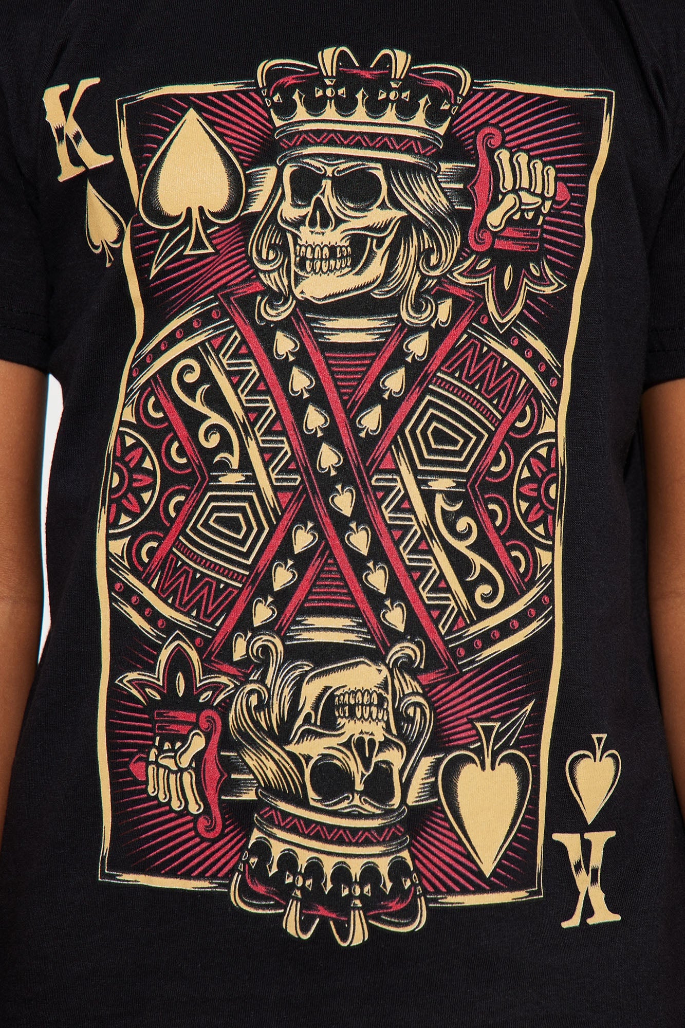 Mini King Of Skulls Short Sleeve Tee - Black image 3