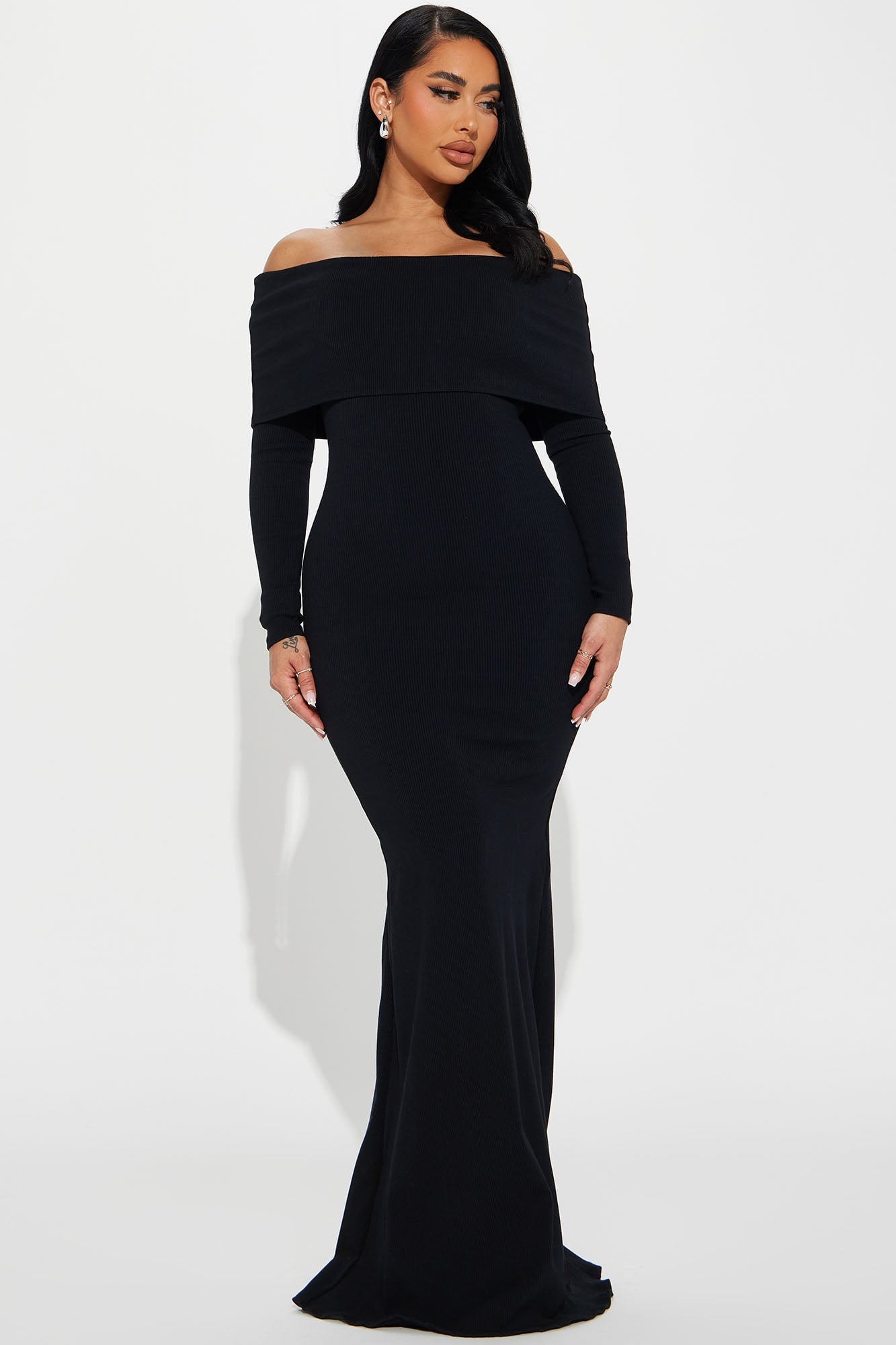 Nayeli Snatched Maxi Dress - Black image 4