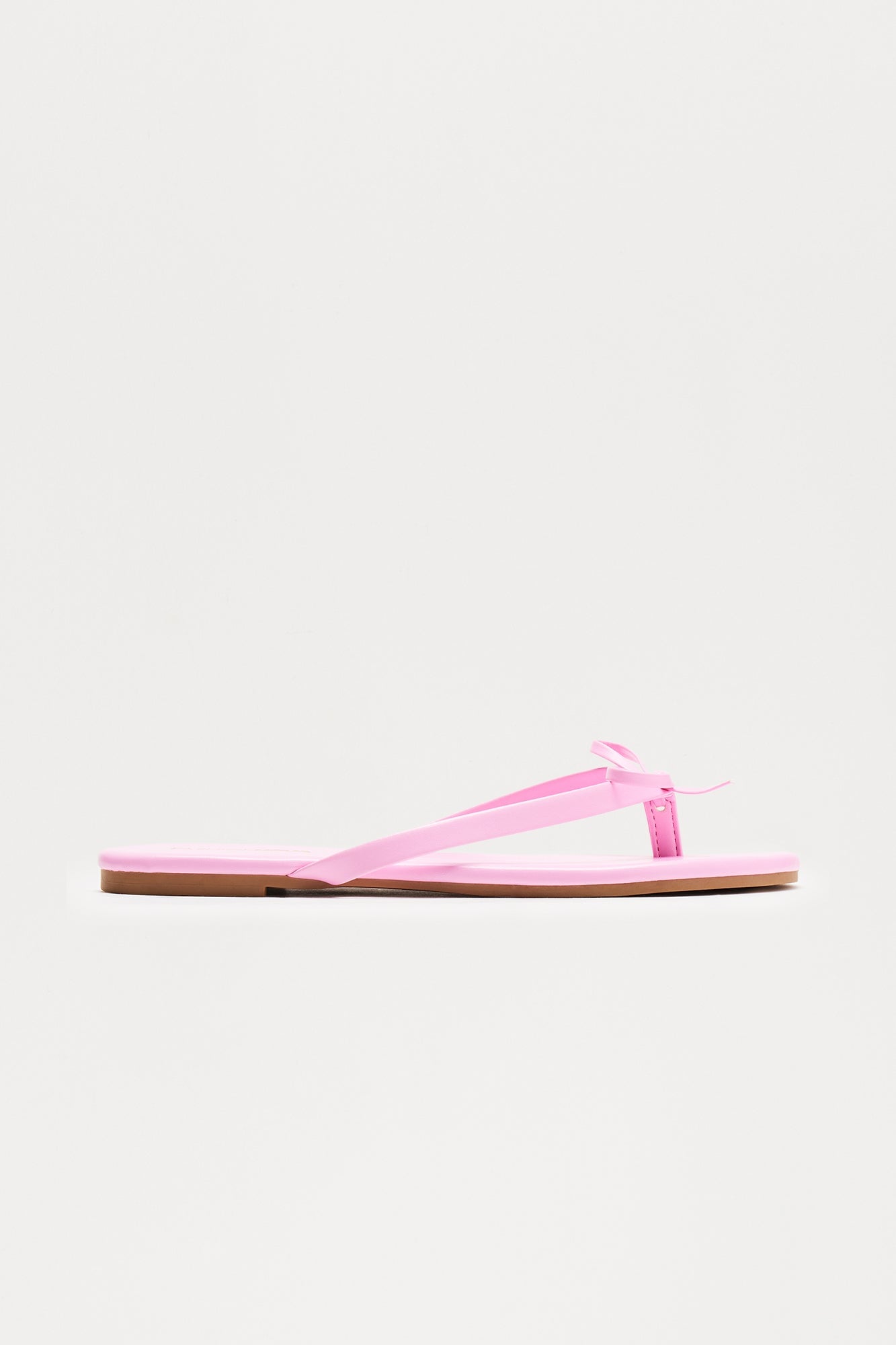 Coral Bow Flip Flops - Pink image 3