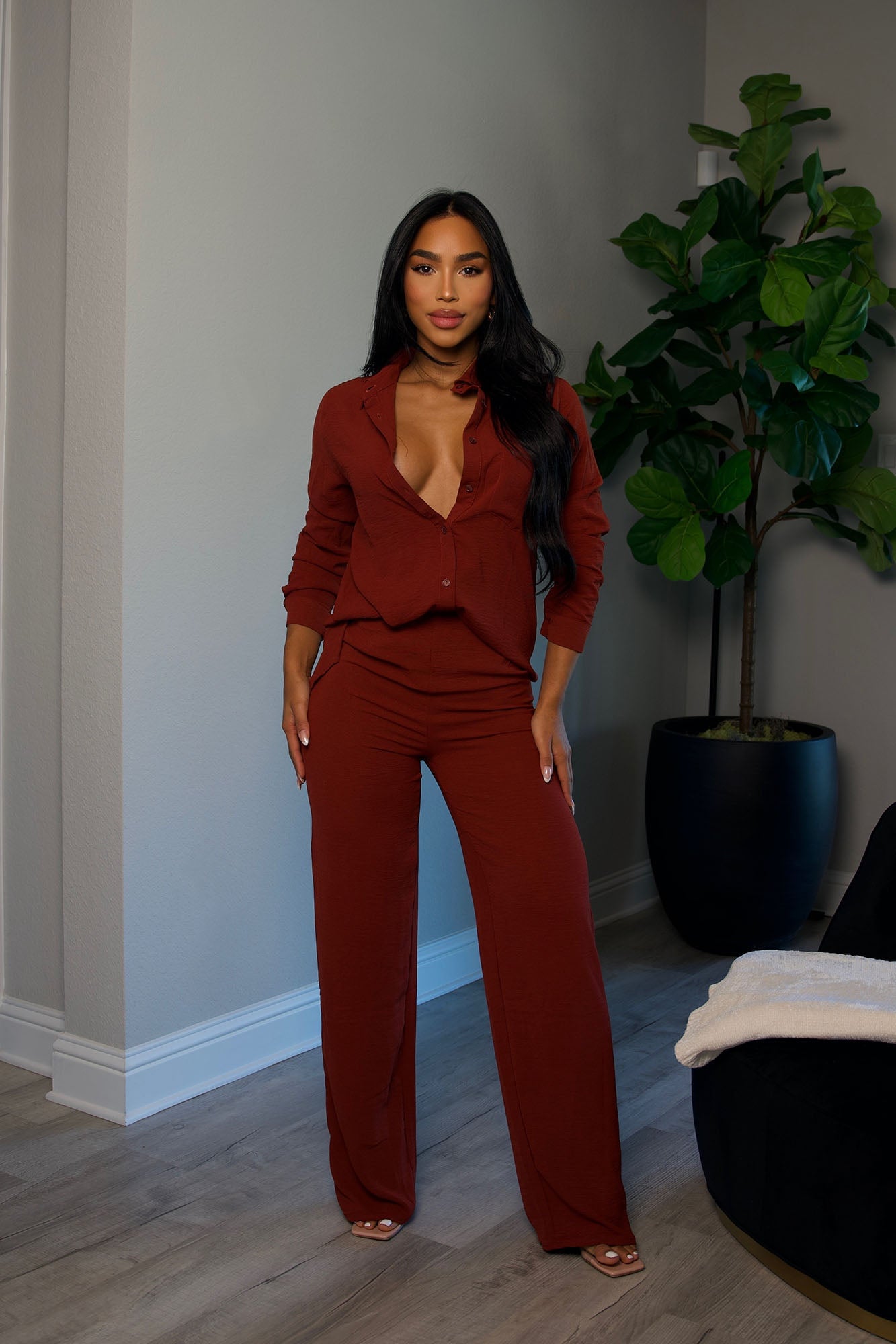 Makenzie Pant Set - Rust image 4