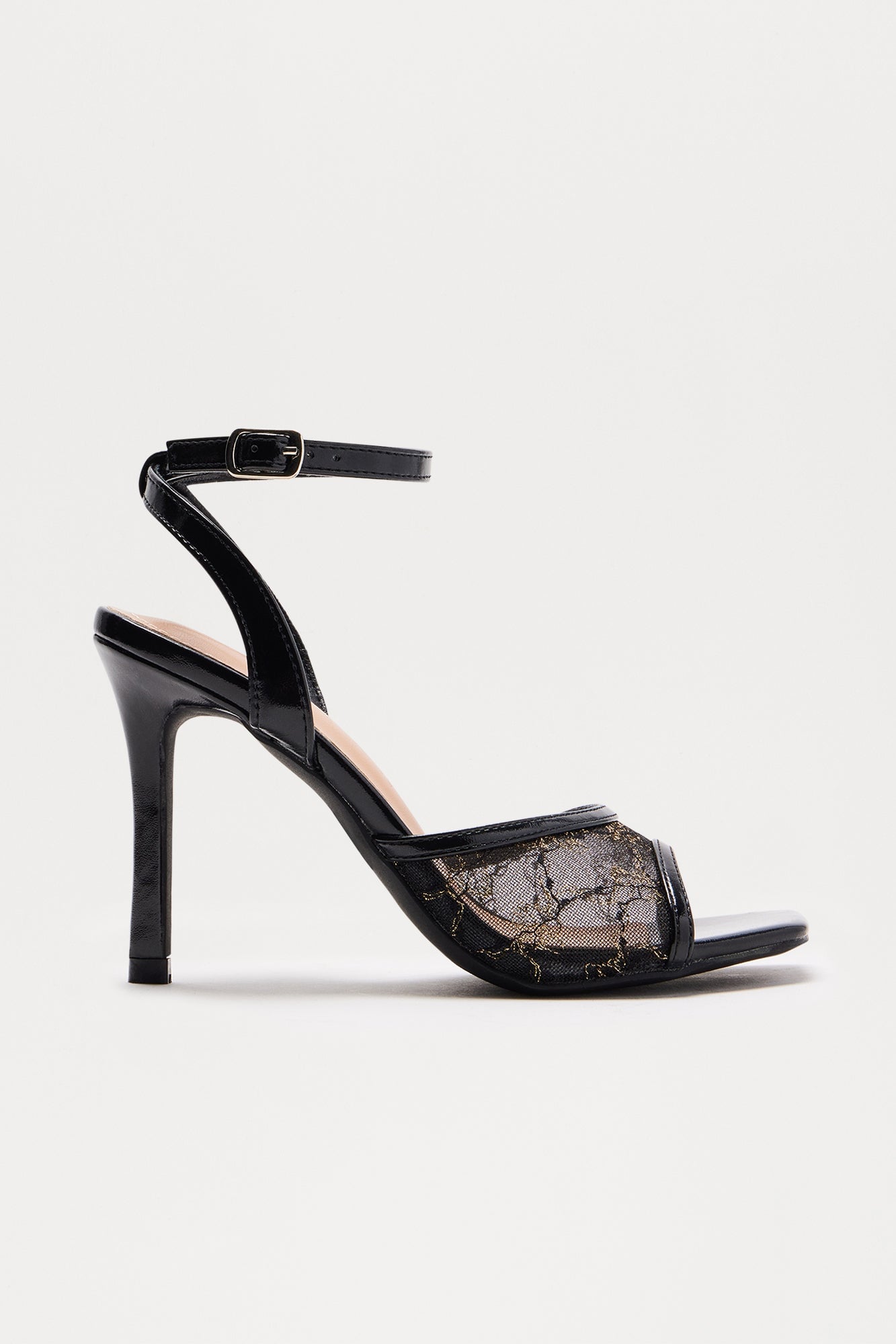Janna Mesh Heels - Black image 3