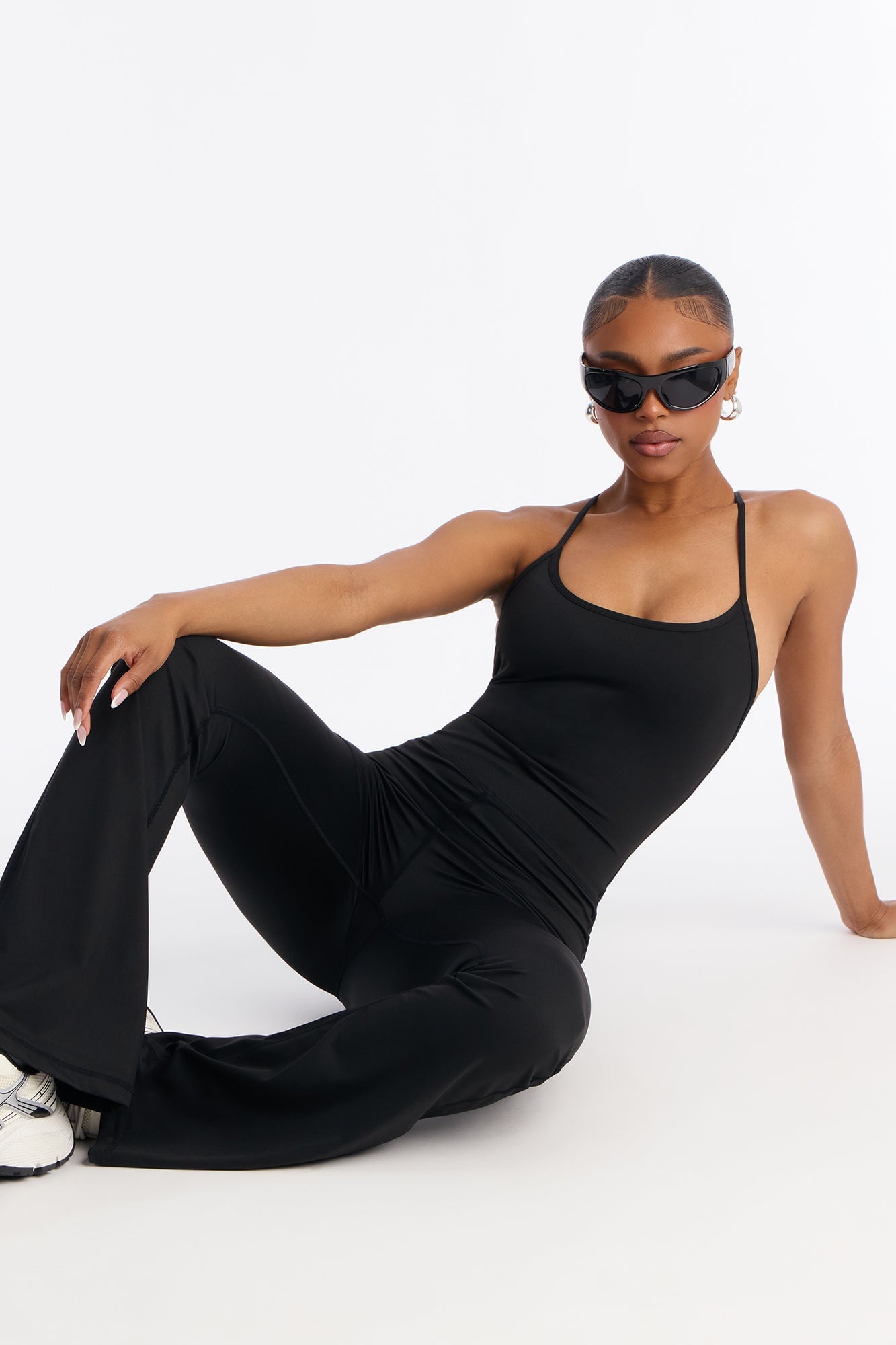Feelin' Herself Flare Leg Jumpsuit - Black image 5