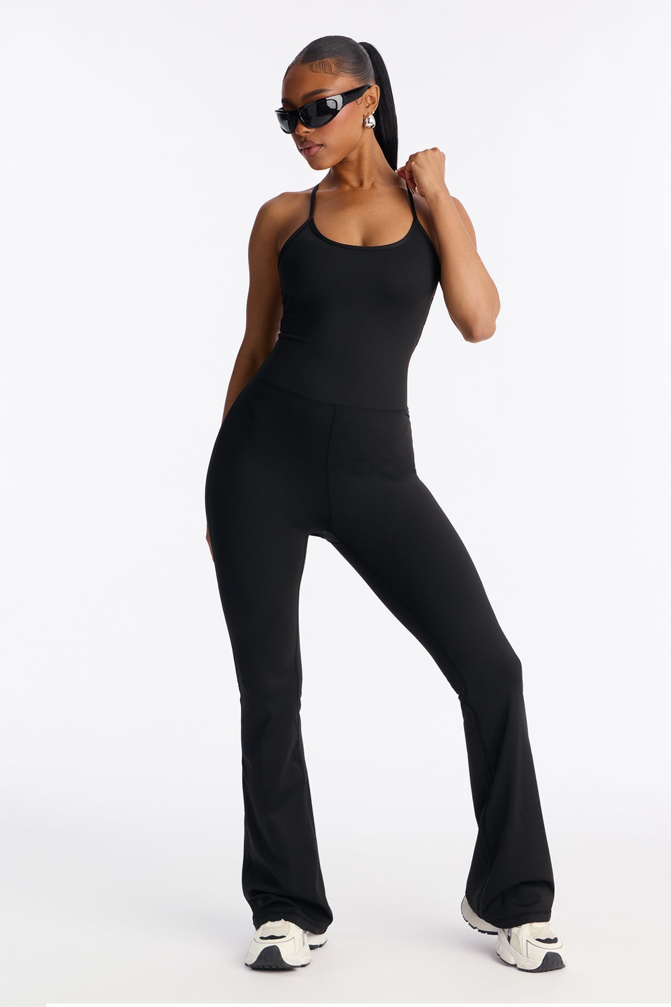 Feelin' Herself Flare Leg Jumpsuit - Black image 4