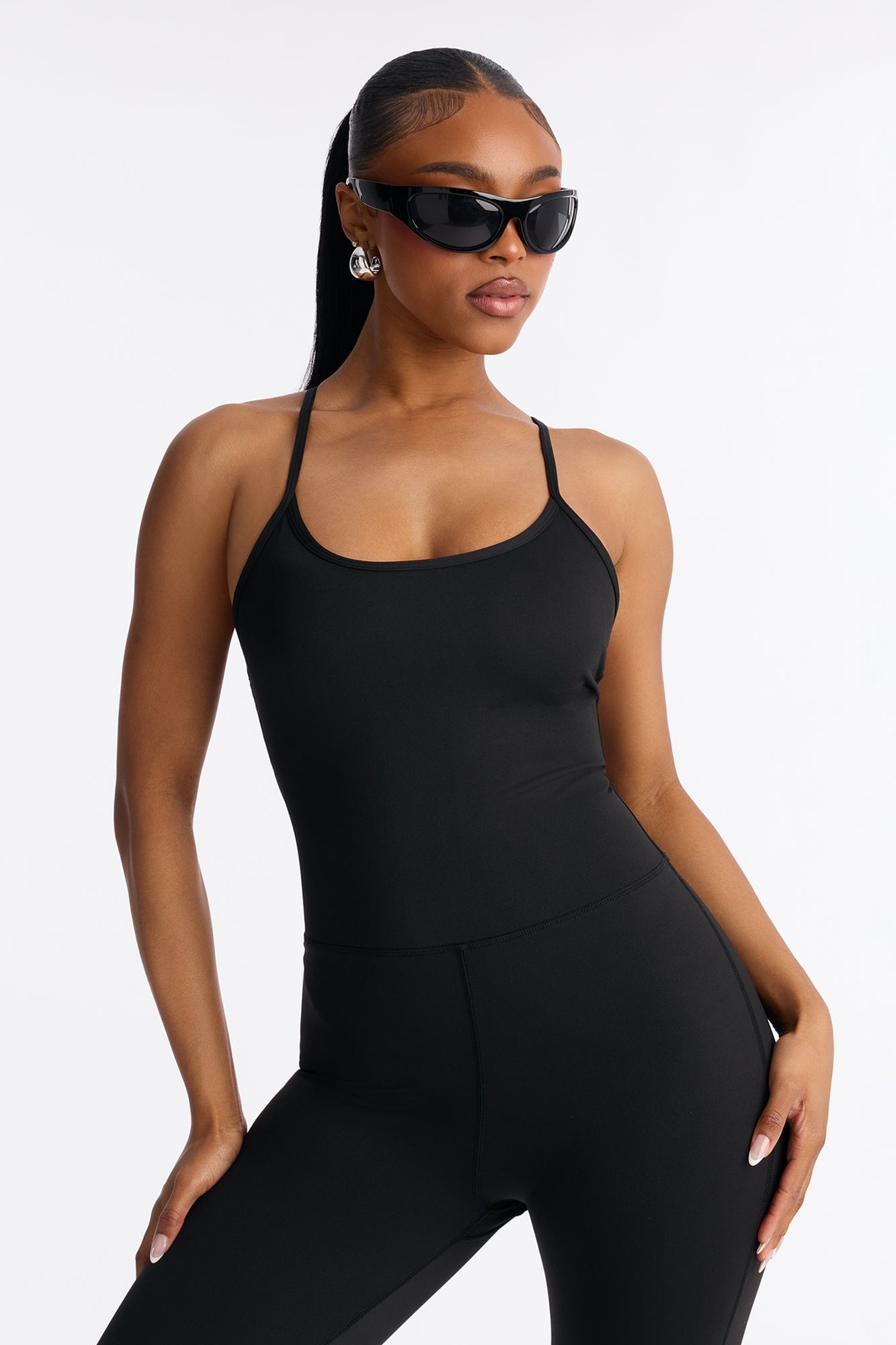 Feelin' Herself Flare Leg Jumpsuit - Black image 6