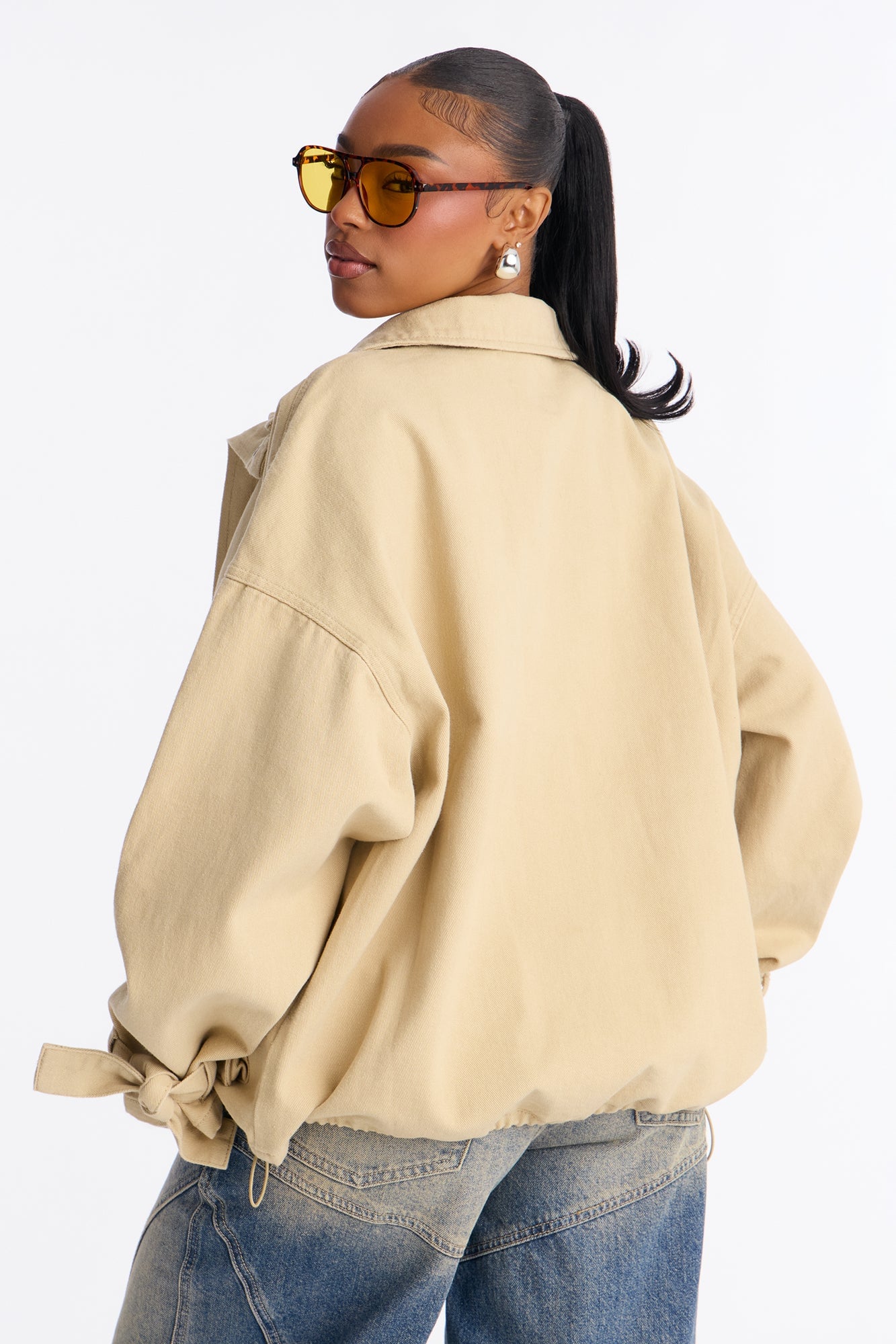 Out And About Twill Anorak Jacket - Khaki image 5