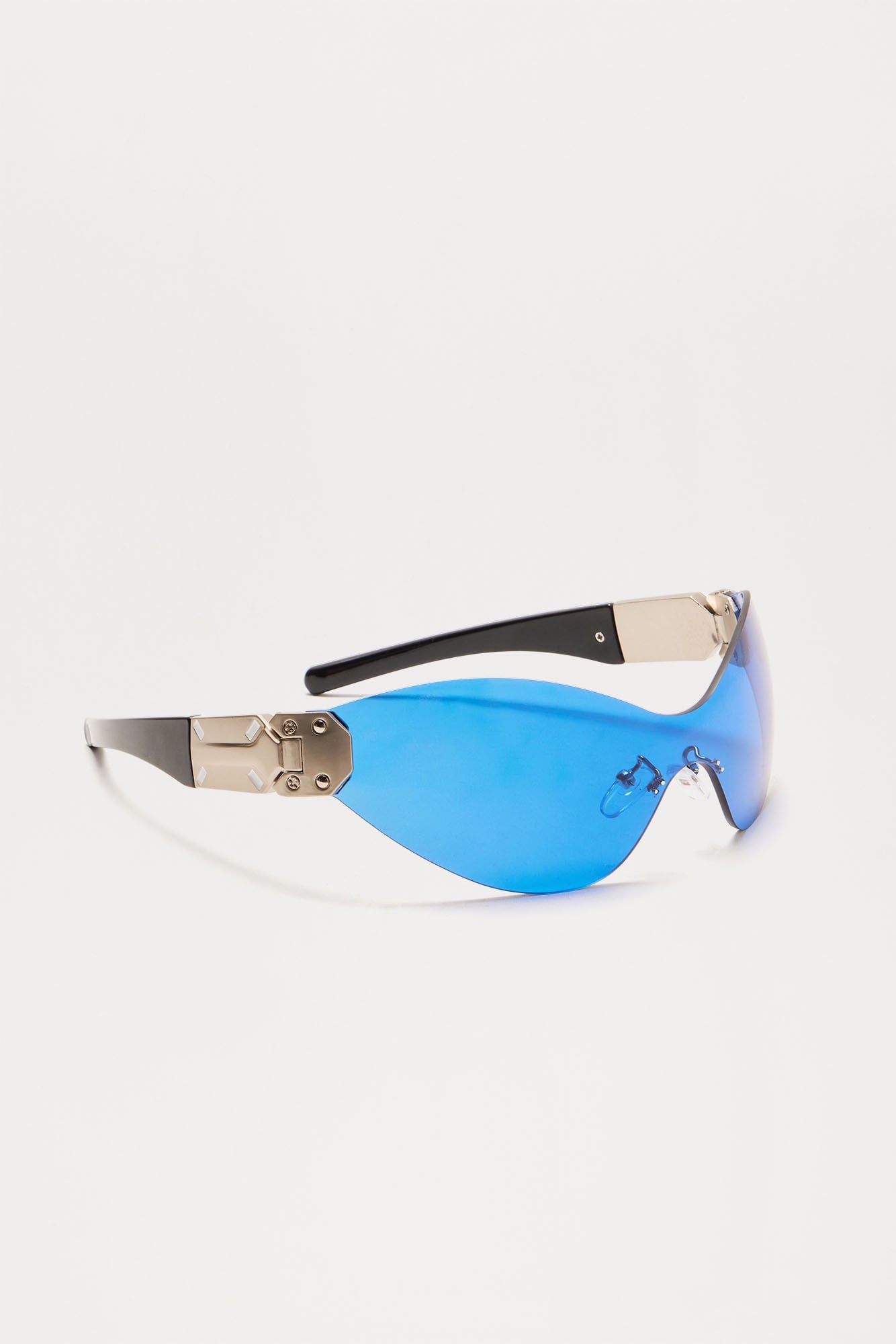 Lit Shield Sunglasses - Blue image 4