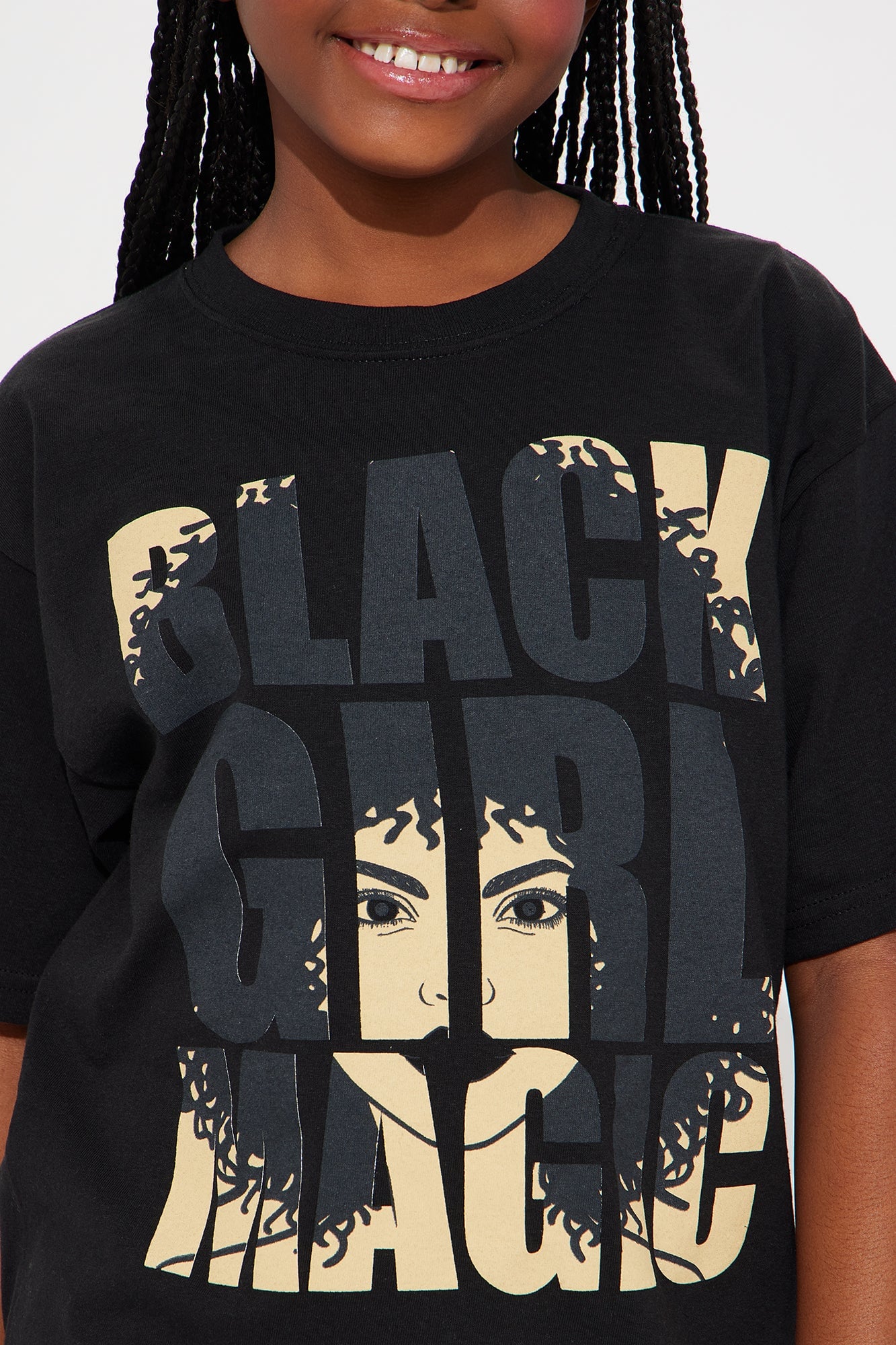 Mini Black Girl Magic T-Shirt - Black image 4