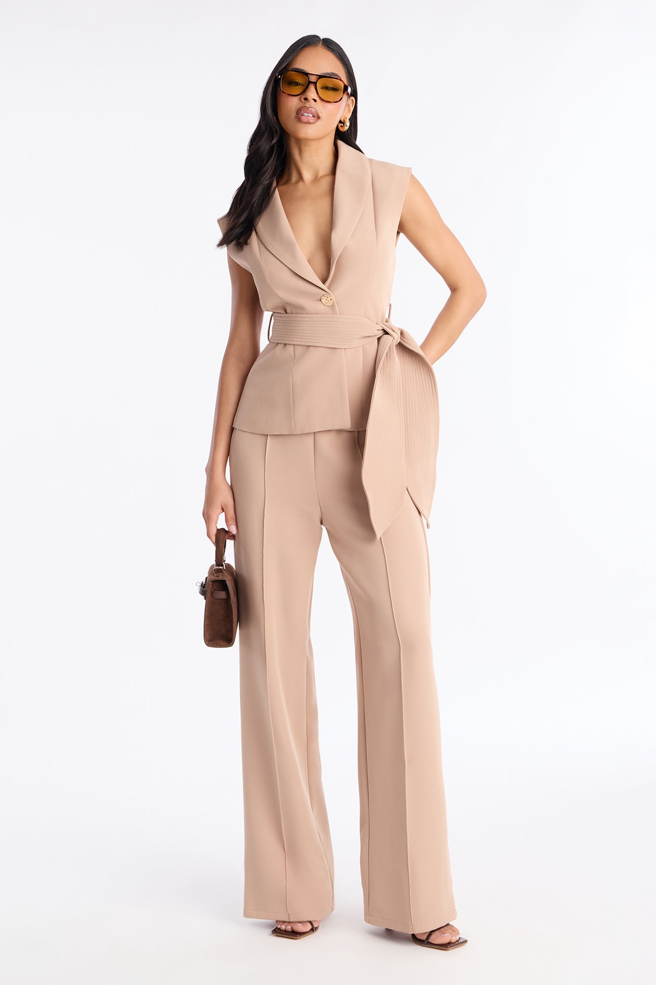 Defining Moves Vest Pant Set - Nude image 5