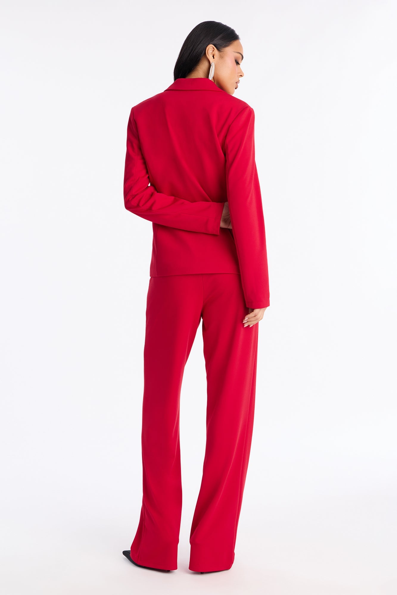 Business Per Usual Blazer Pant Set - Red image 7