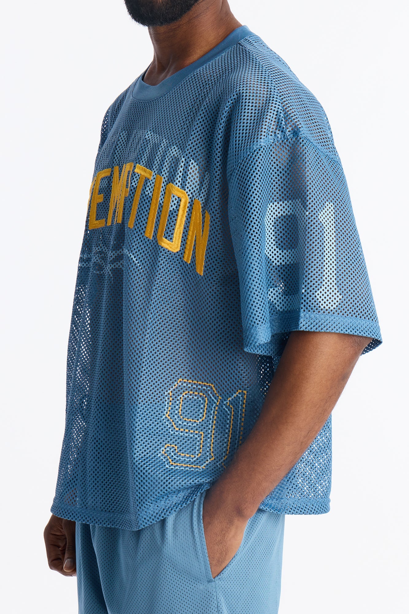 Redemption Legacy Mesh Crewneck - Blue image 7
