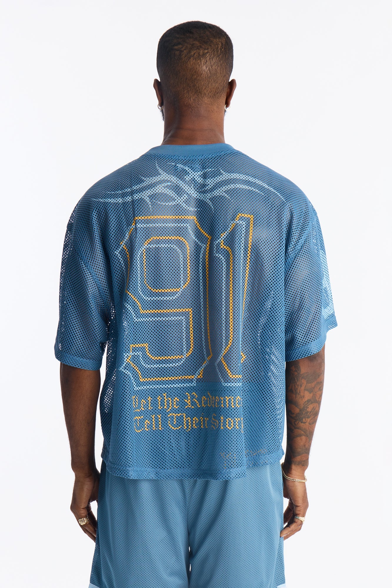 Redemption Legacy Mesh Crewneck - Blue image 8