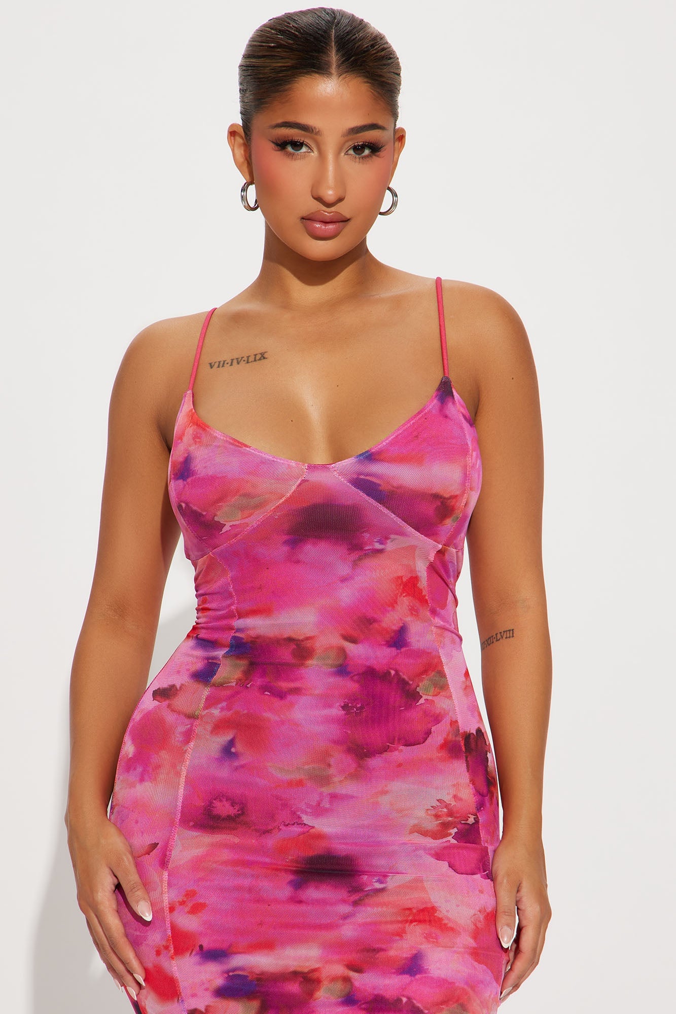 Analise Floral Maxi Dress - Pink/combo image 5