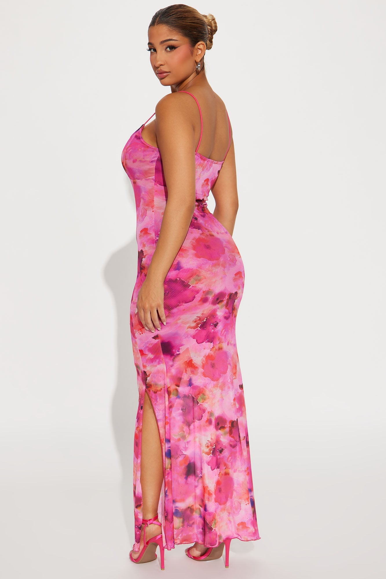 Analise Floral Maxi Dress - Pink/combo image 6