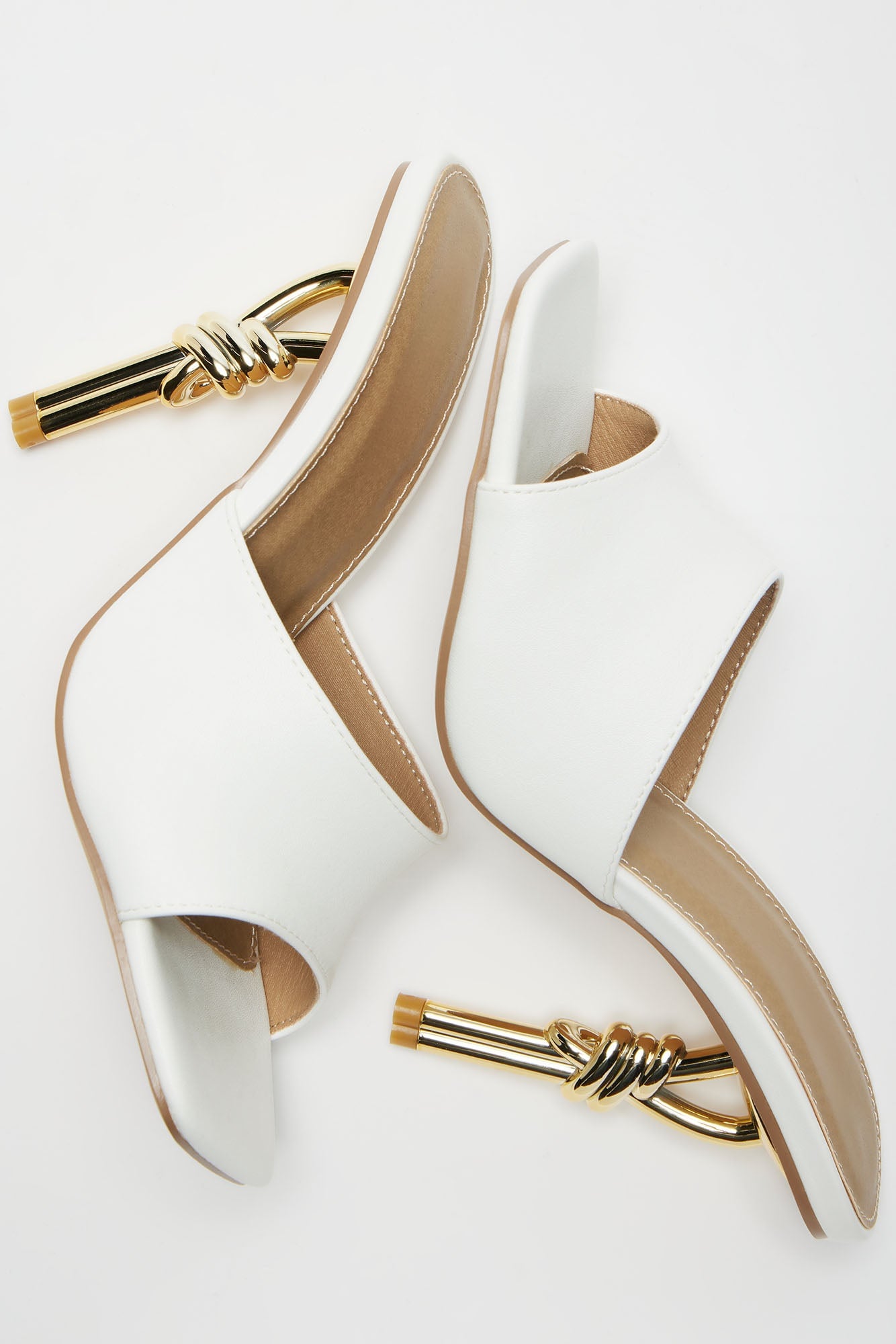 Knot Yours Novelty Mules - White image 5