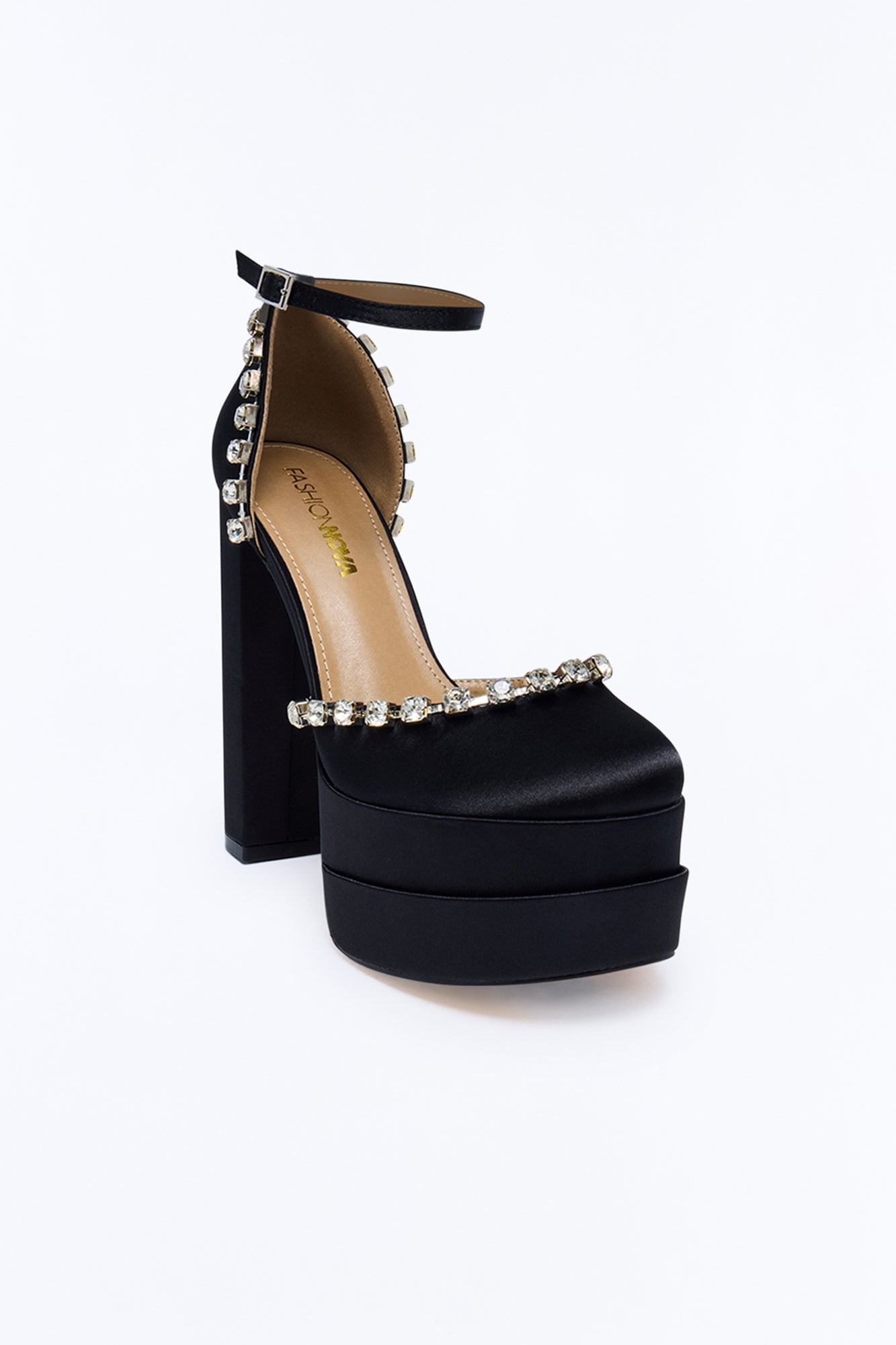 All Night Platform Pumps - Black image 2