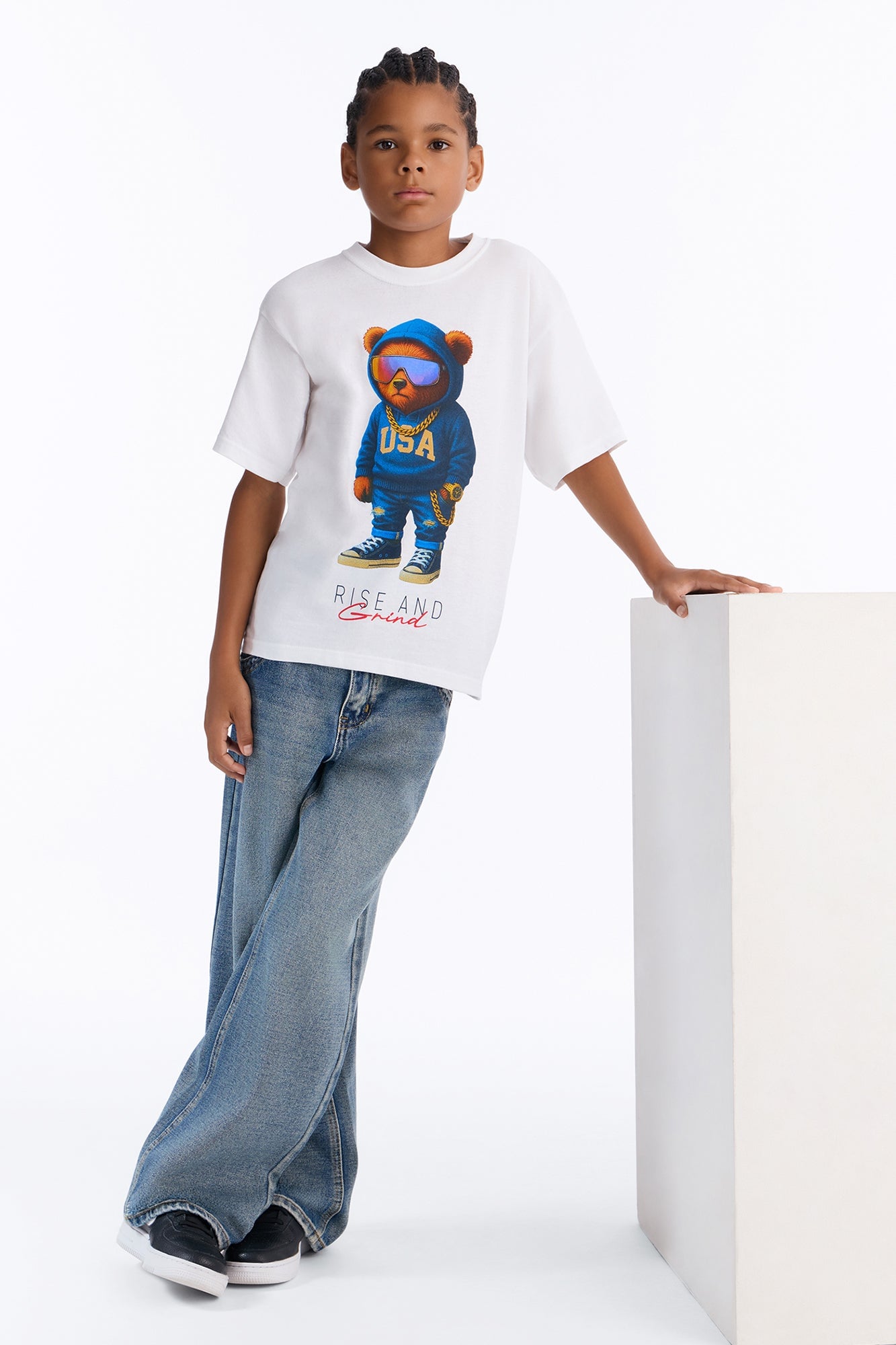 Mini Rise And Grind Life Short Sleeve Tee - White image 4