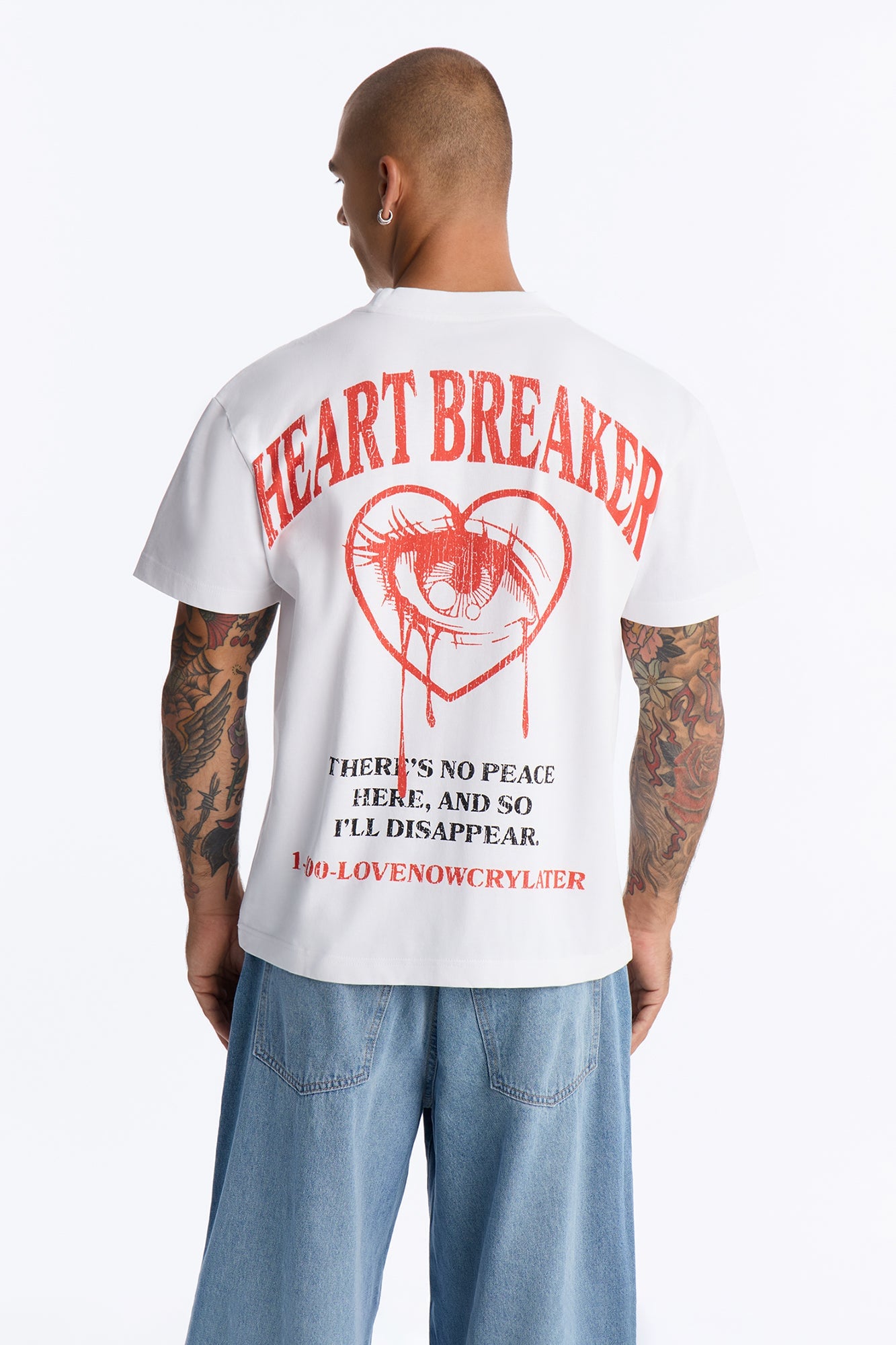 Love Now Cry Later Short Sleeve Tee - White image 5