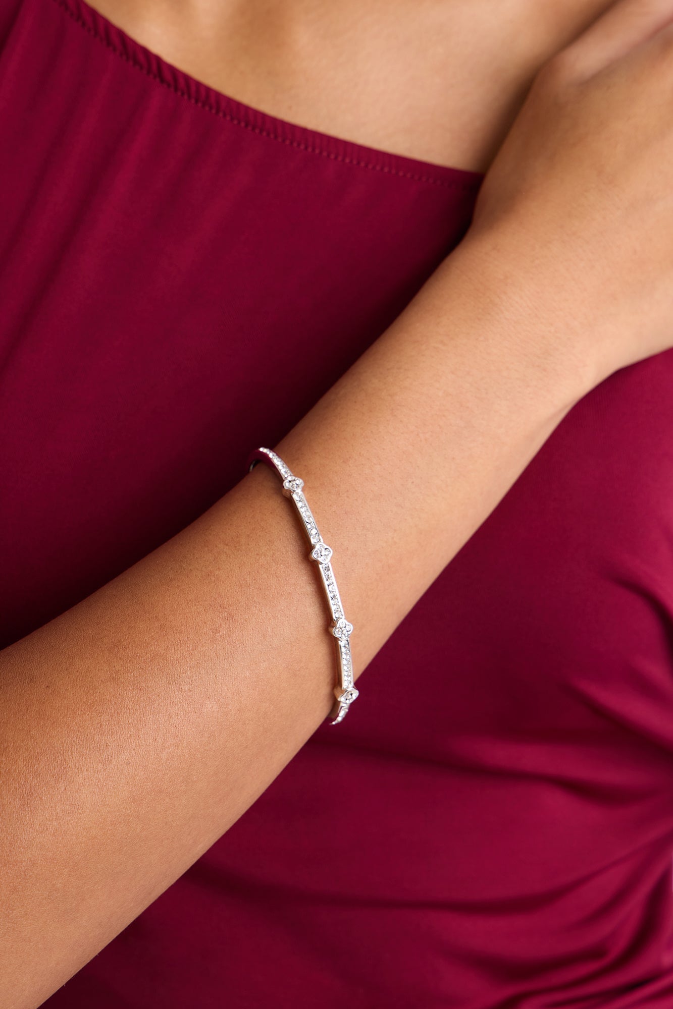 Girls At Brunch Bracelet - Silver image 1