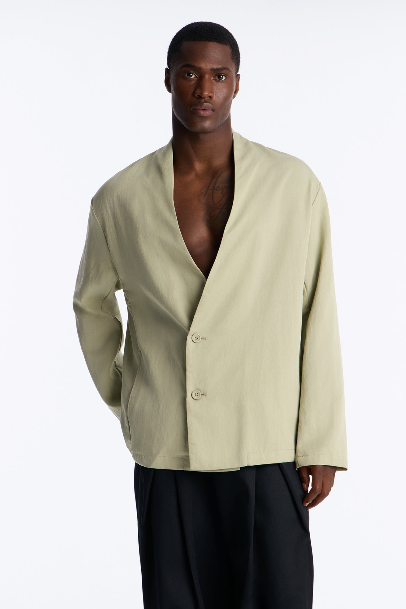 Relaxed St.Tropez Unlined Blazer - Olive image 1