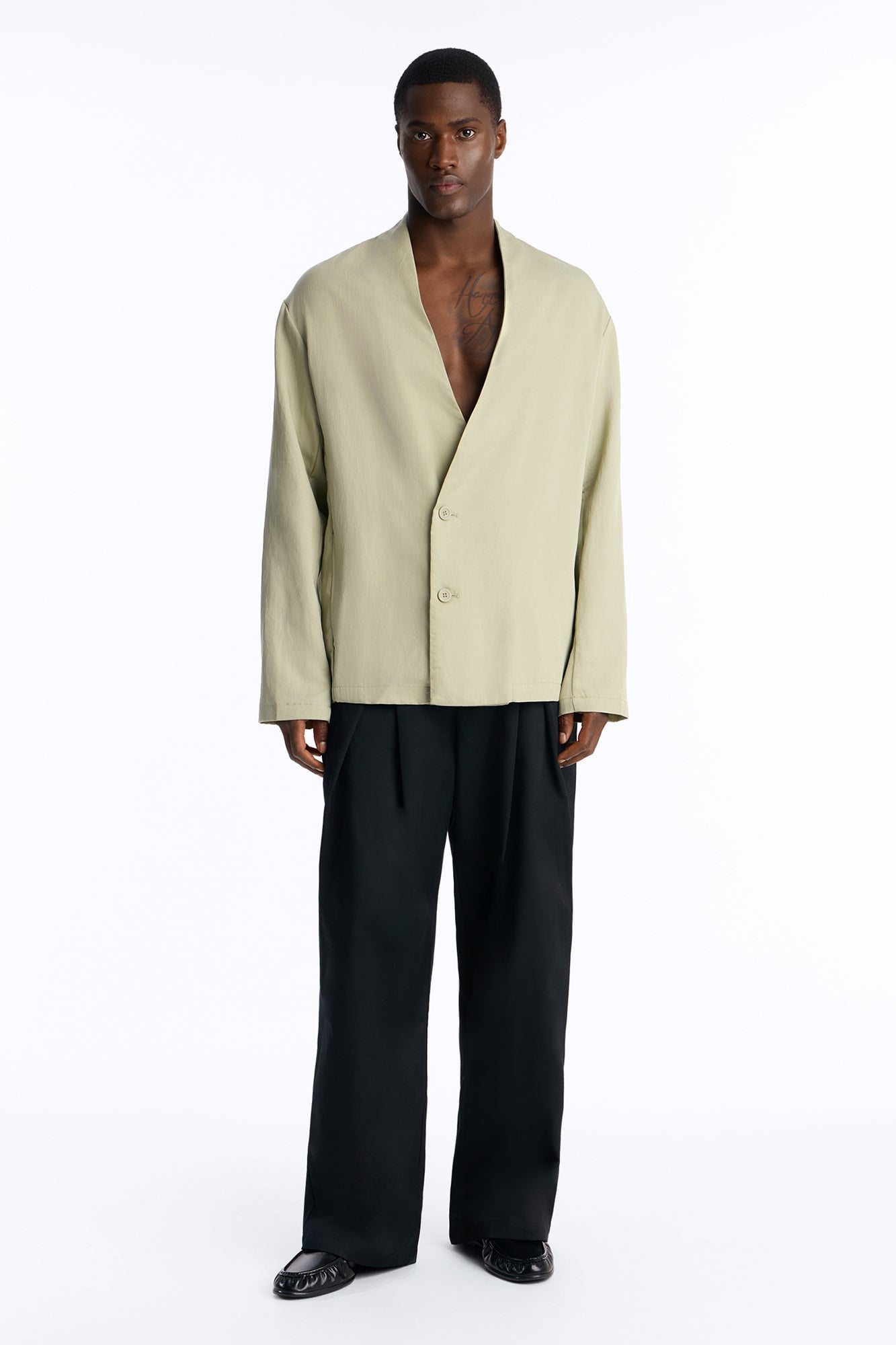 Relaxed St.Tropez Unlined Blazer - Olive image 2
