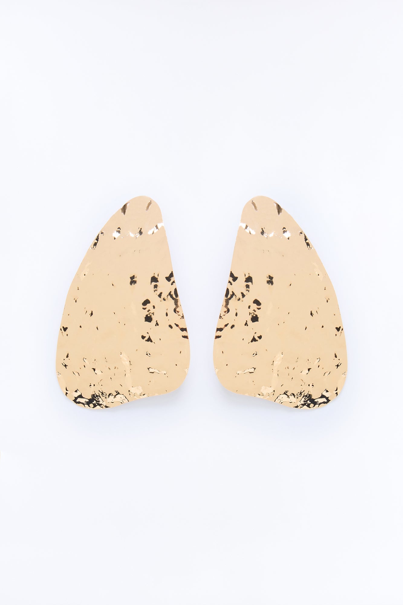 Metal Aura Drop Earrings - Gold image 3