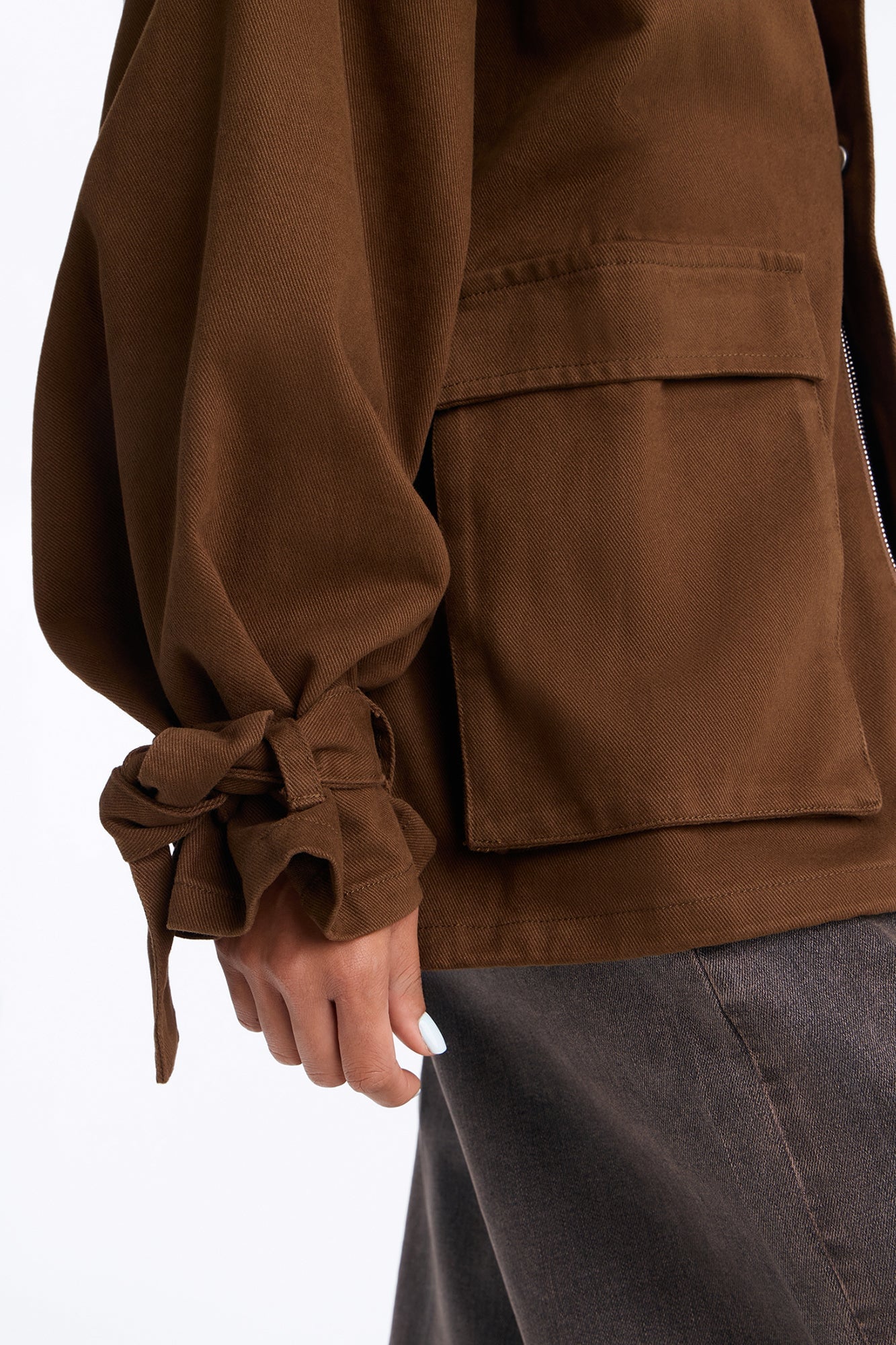 Out And About Twill Anorak Jacket - Brown image 8