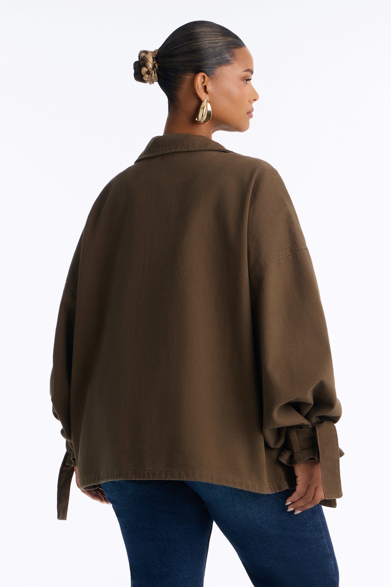 Out And About Twill Anorak Jacket - Military Green image 4