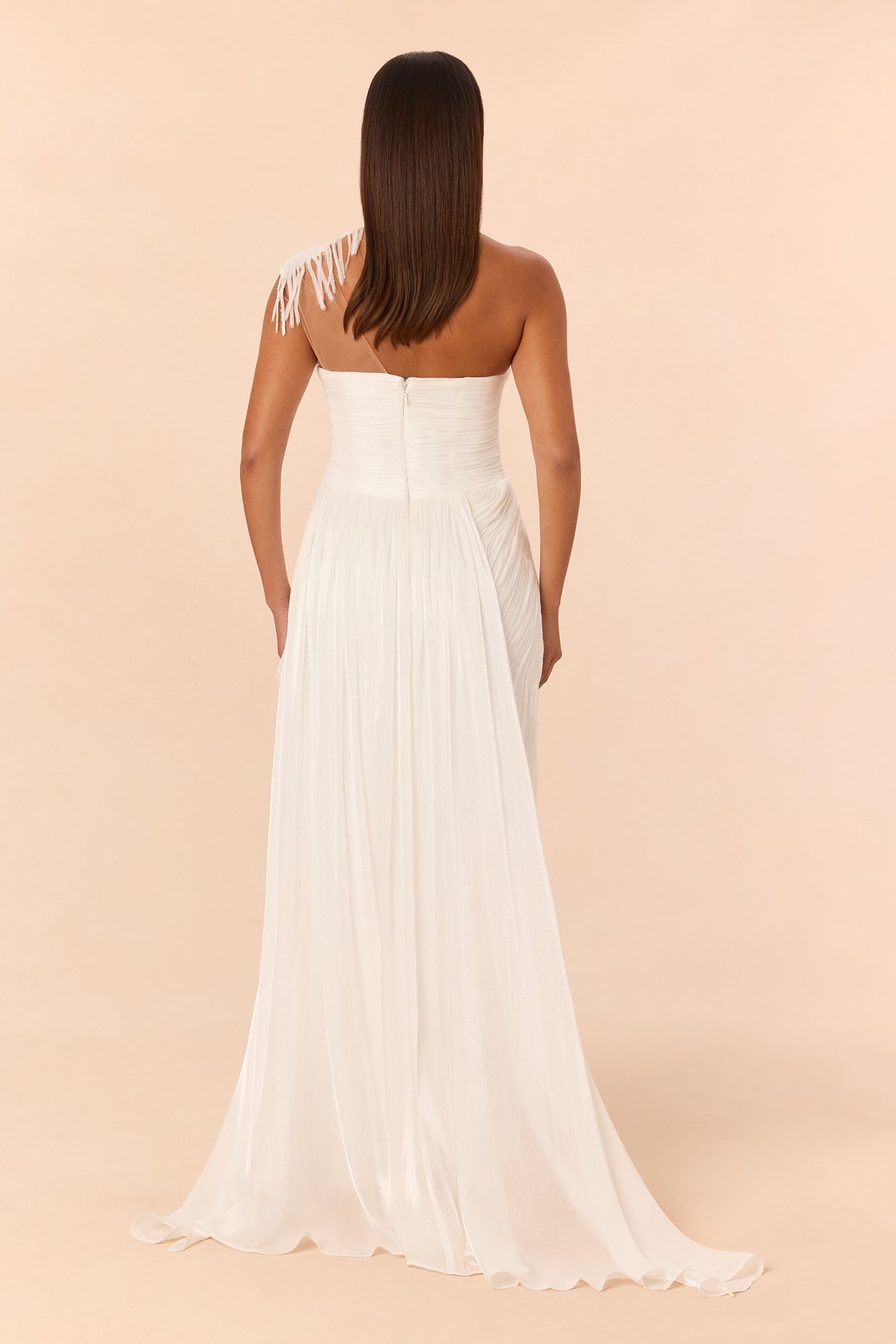 Classy Night Organza Gown - White image 4