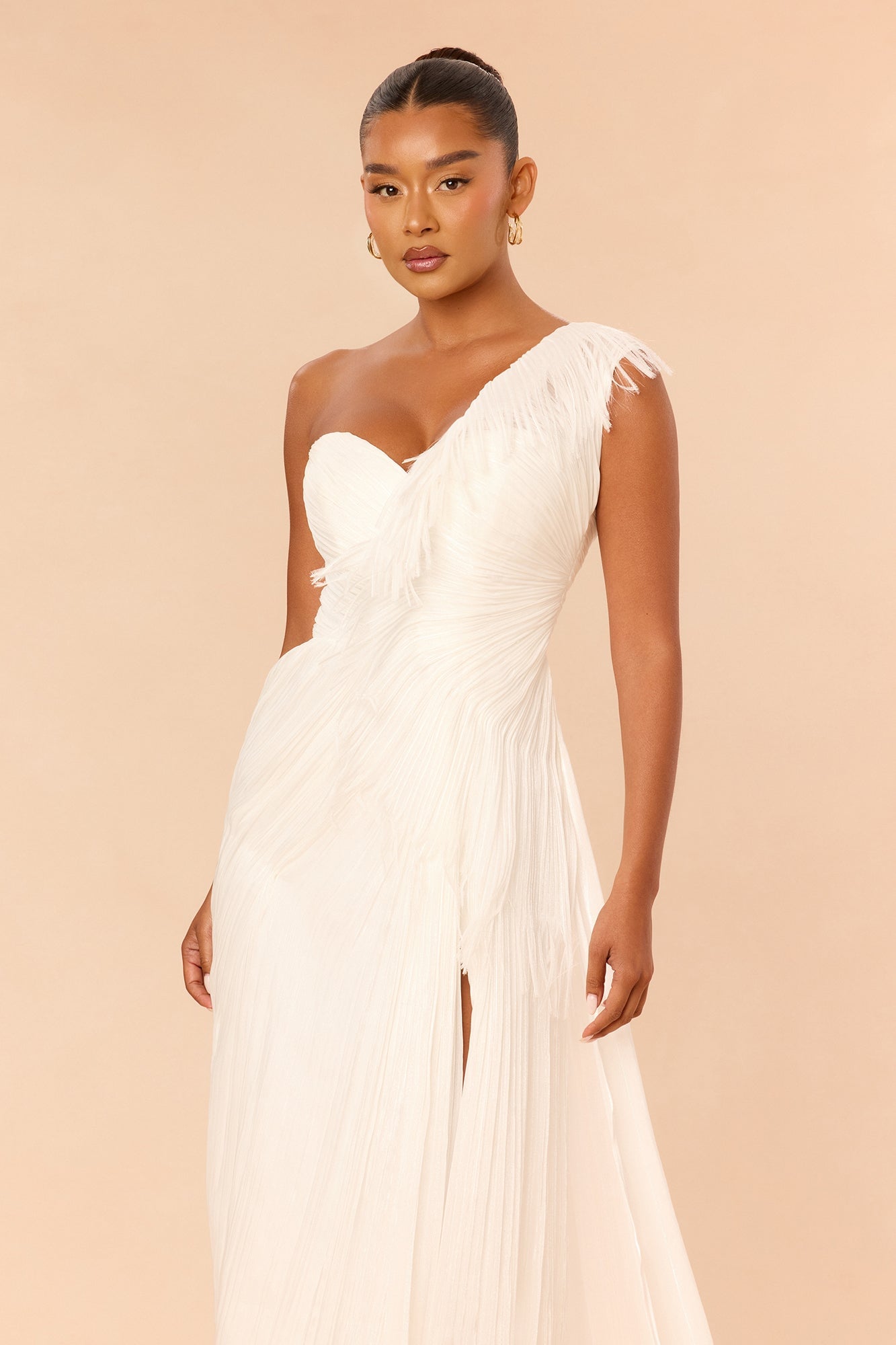 Classy Night Organza Gown - White image 6