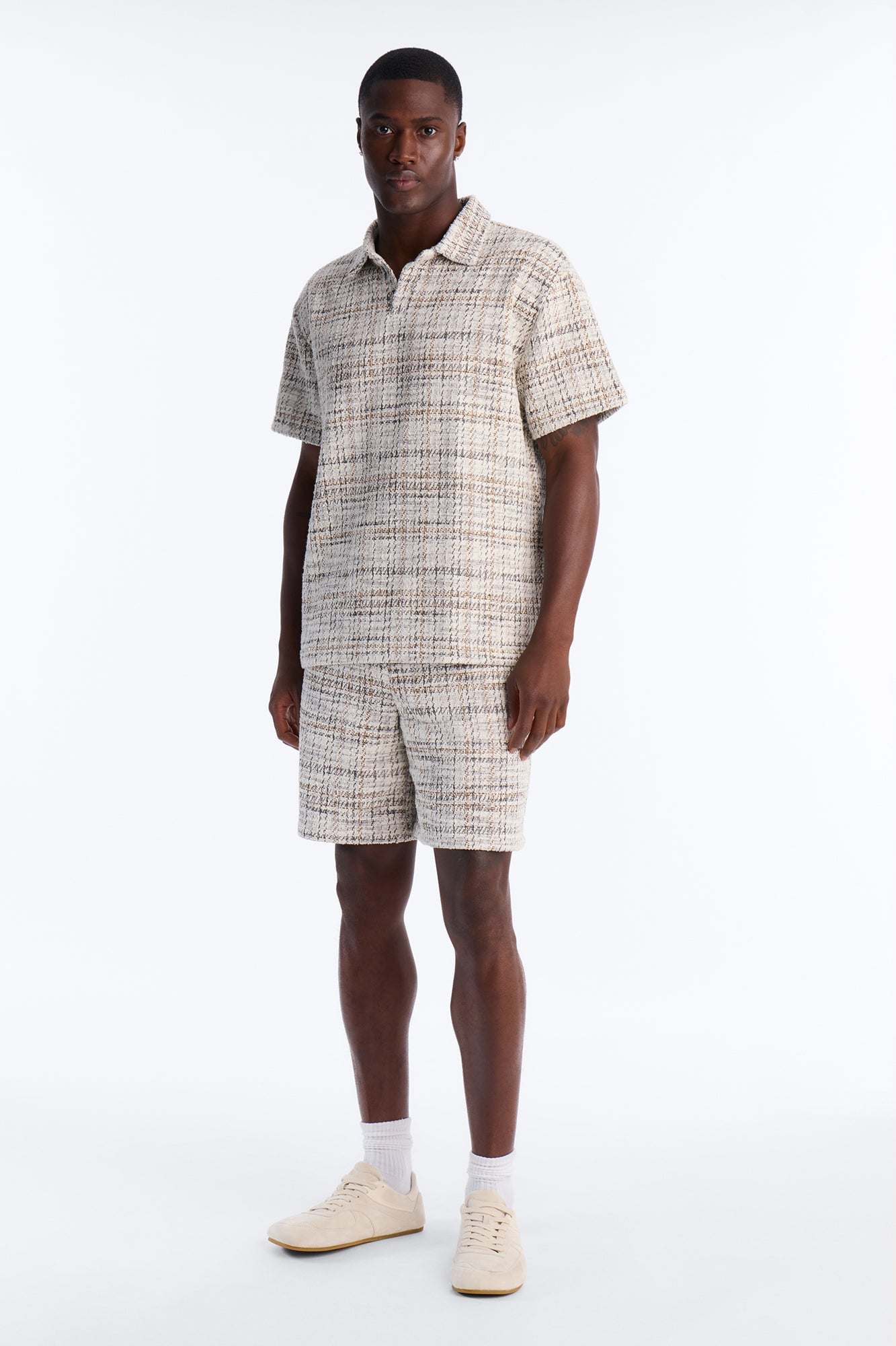 Rodeo Boucle Relaxed Short - Cream/combo image 5