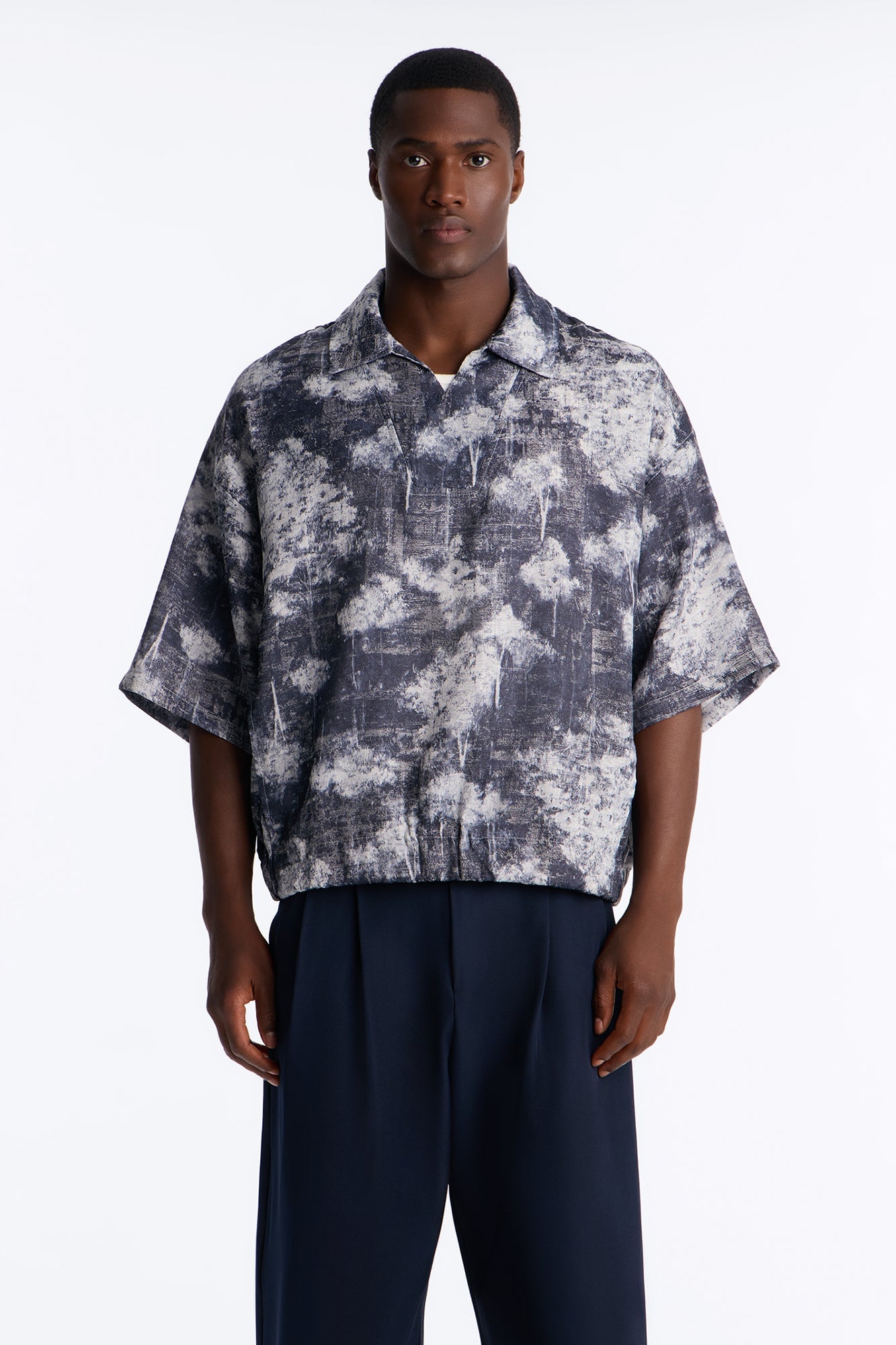 Shadow Grove Johnny Collar Polo - Blue image 5