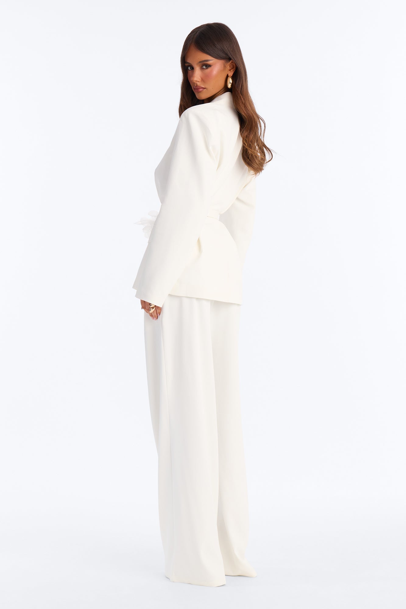 Petal To The Metal 3 Piece Pant Set - Off White image 4