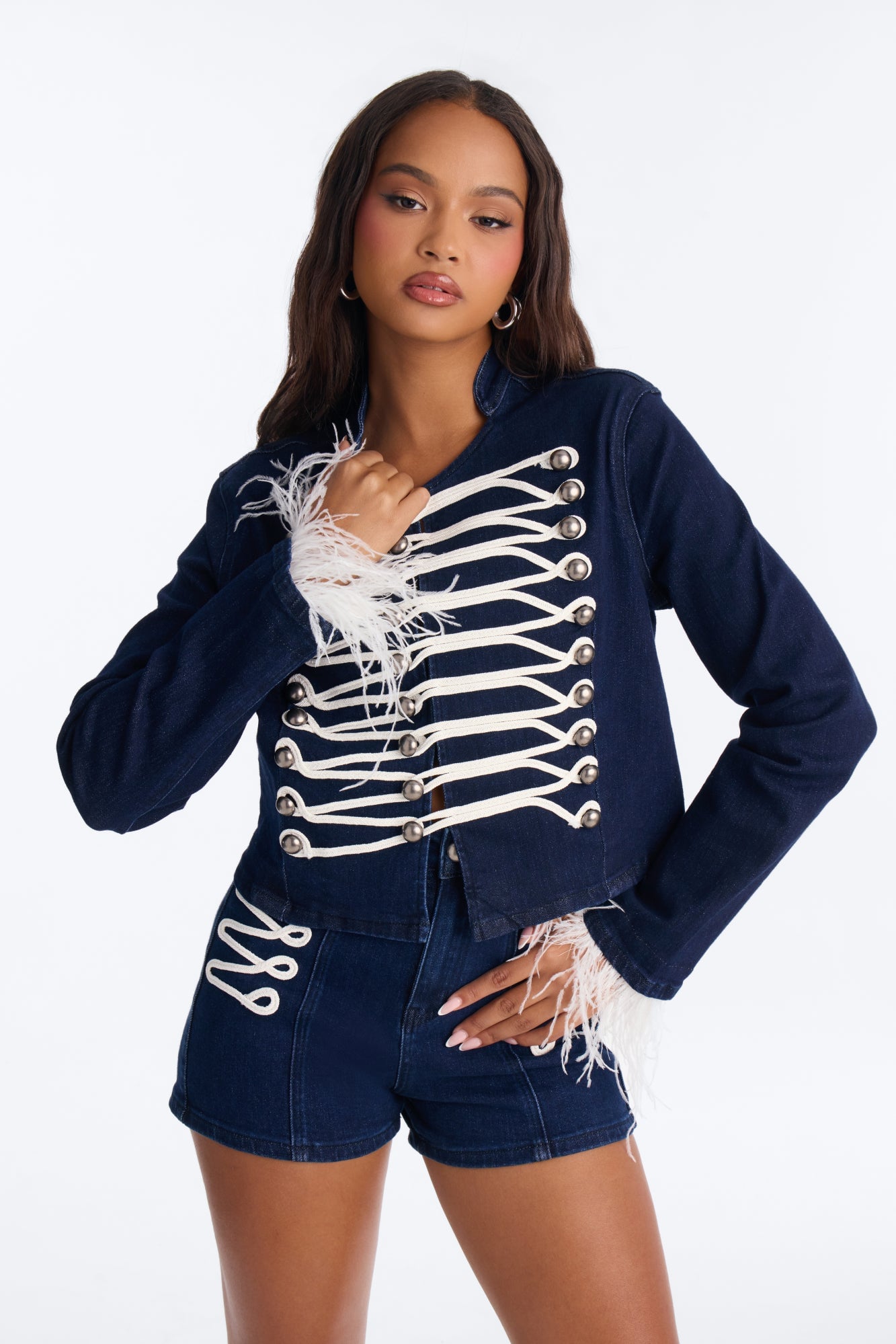 High Rank Energy Denim Jacket - Dark Wash image 1