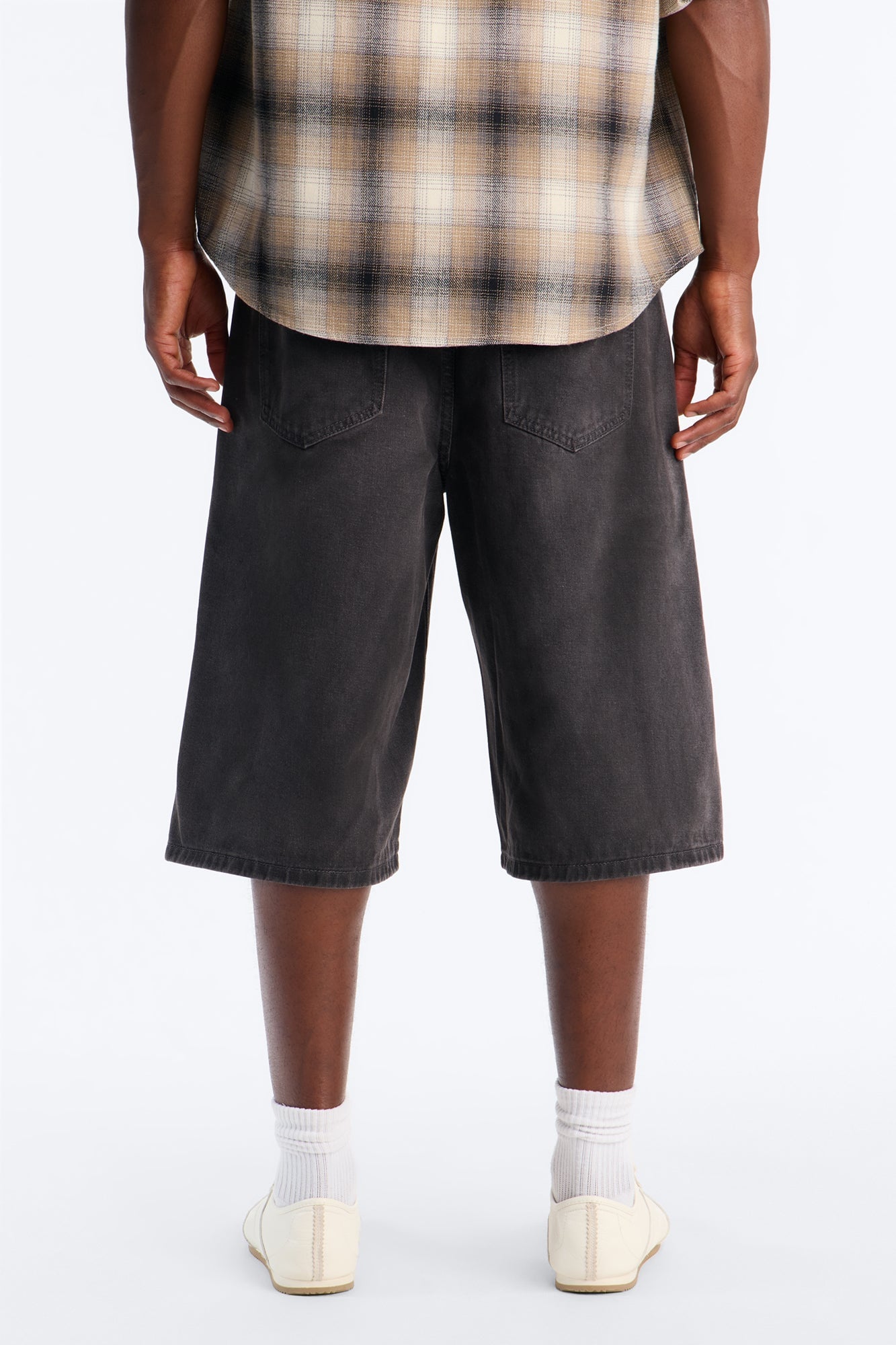 Sludge Slate Baggy Denim Short - Washed Black image 8