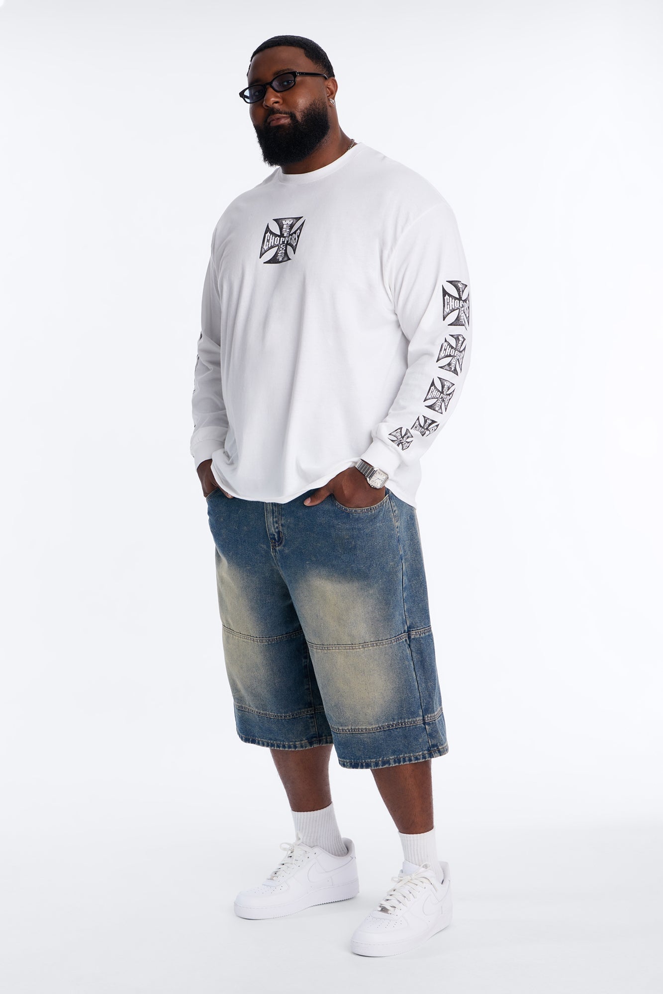 All Day Denim Baggy Denim Short - Medium Wash image 2