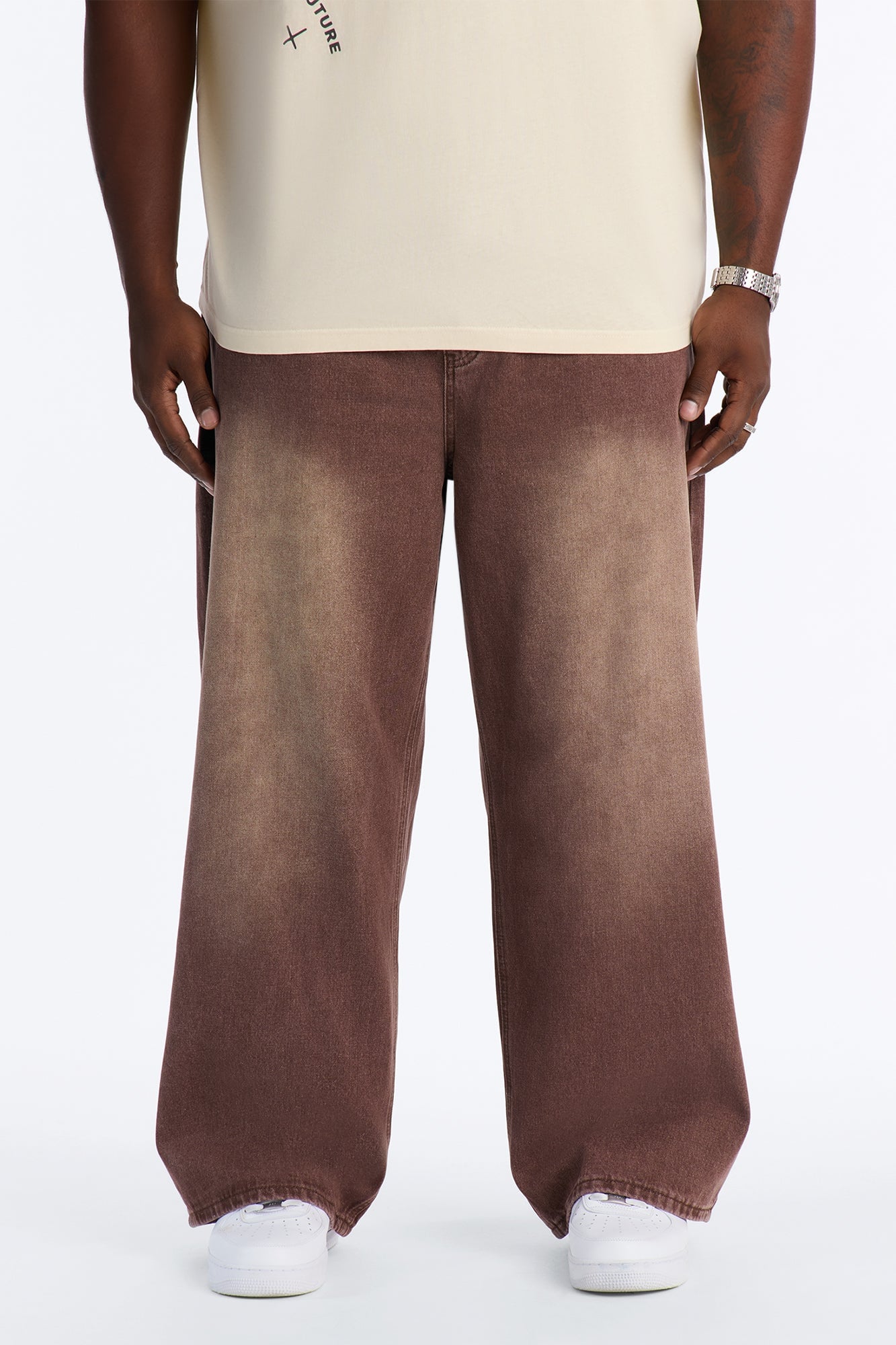 Coastal Fade Baggy Jean - Washed Brown image 1