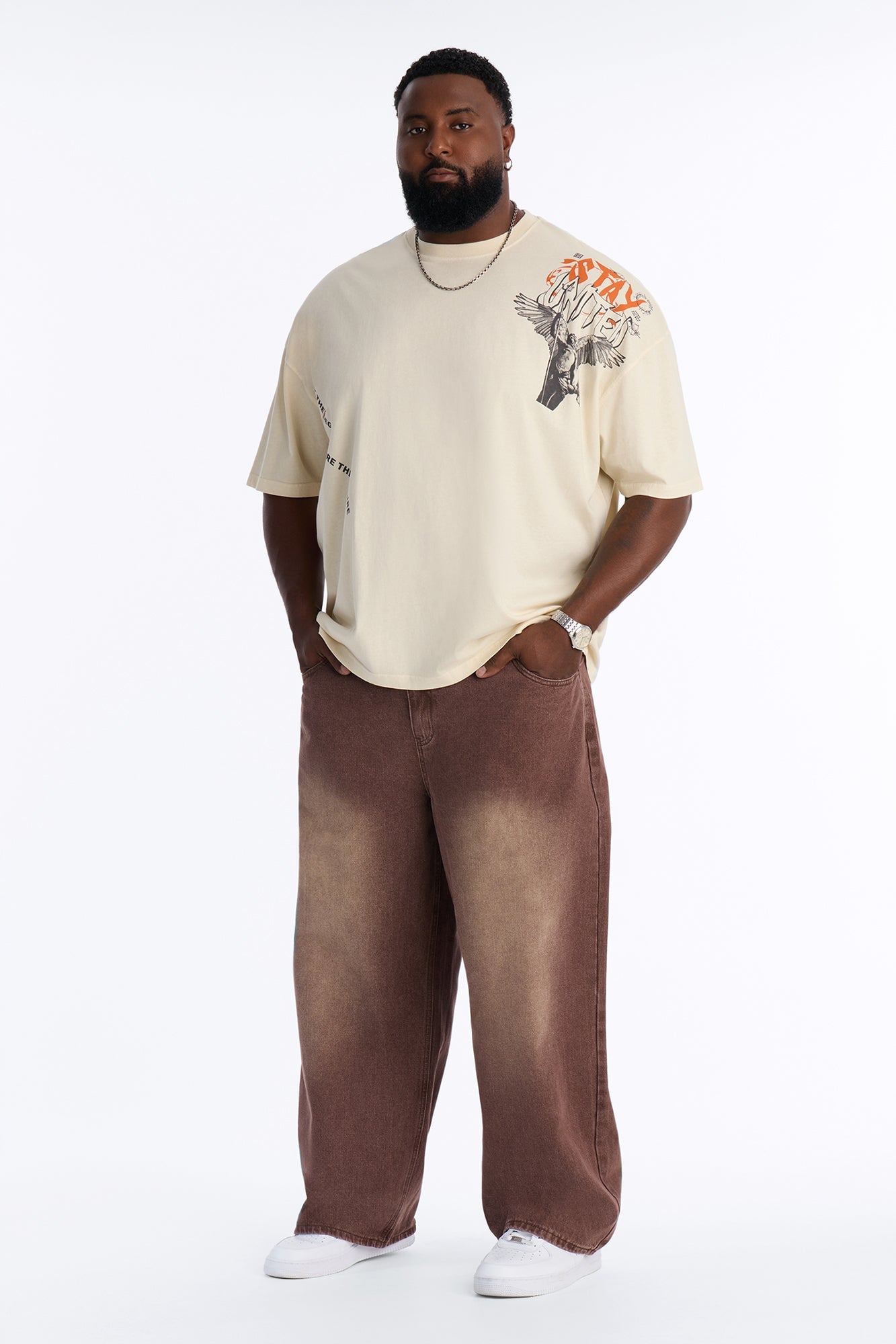 Coastal Fade Baggy Jean - Washed Brown image 2