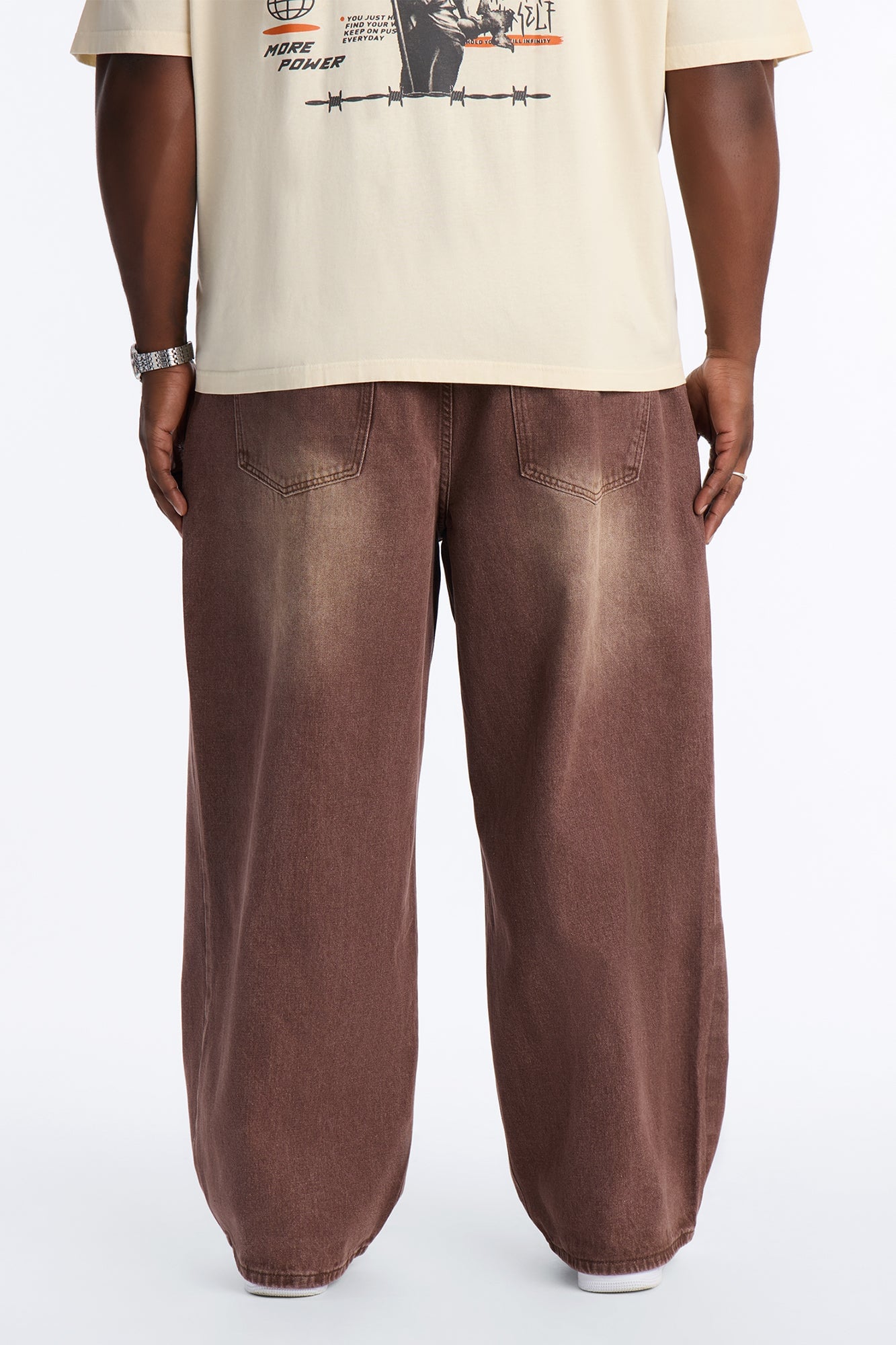 Coastal Fade Baggy Jean - Washed Brown image 4