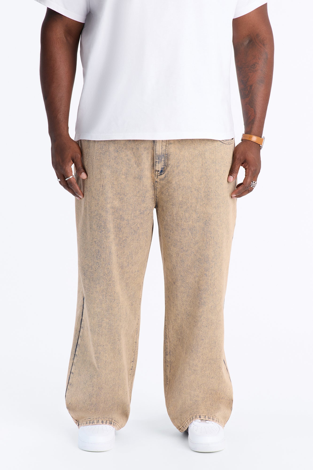 Sun Washed Baggy Jean - VintageWash image 2
