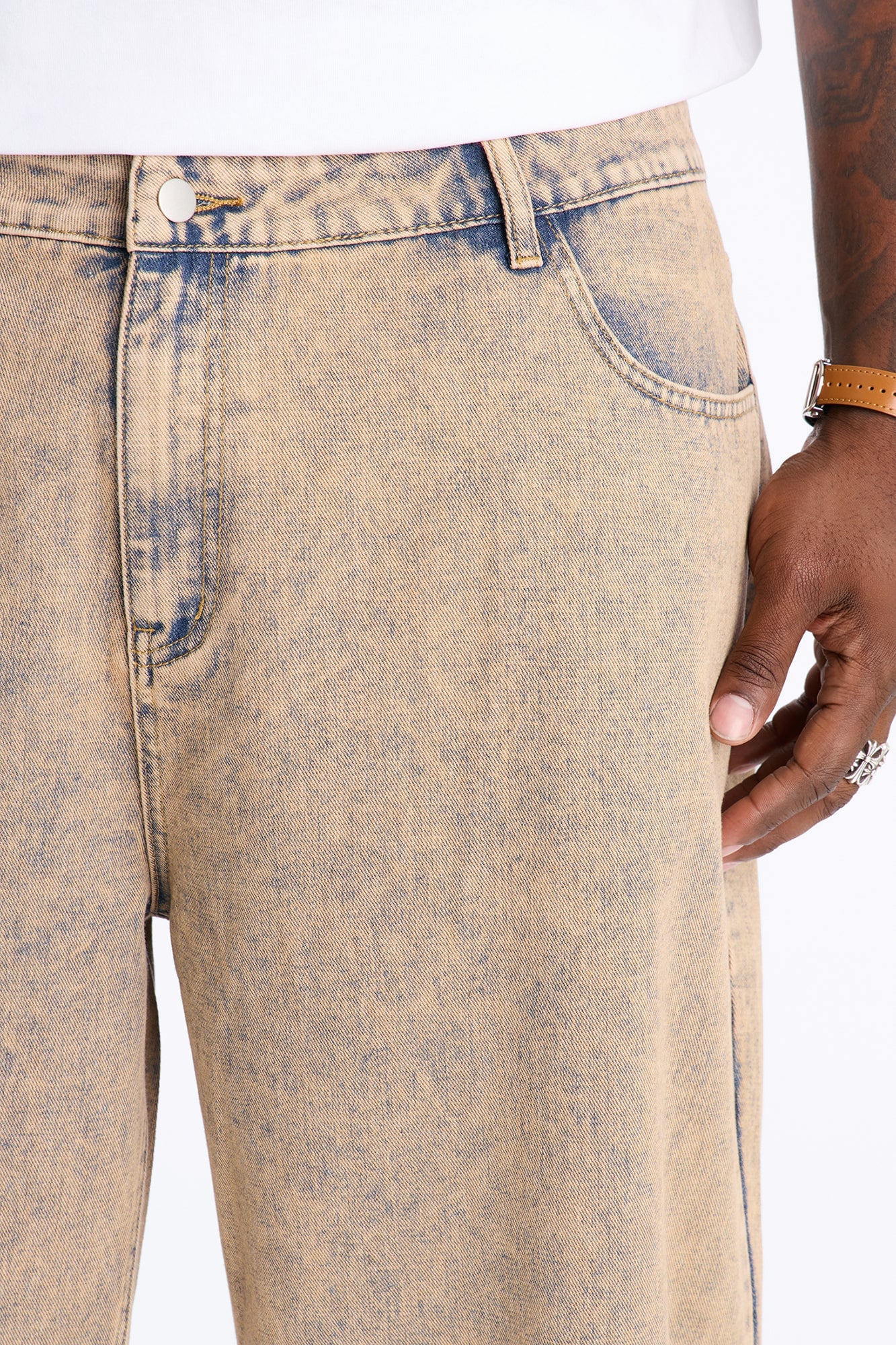 Sun Washed Baggy Jean - VintageWash image 4