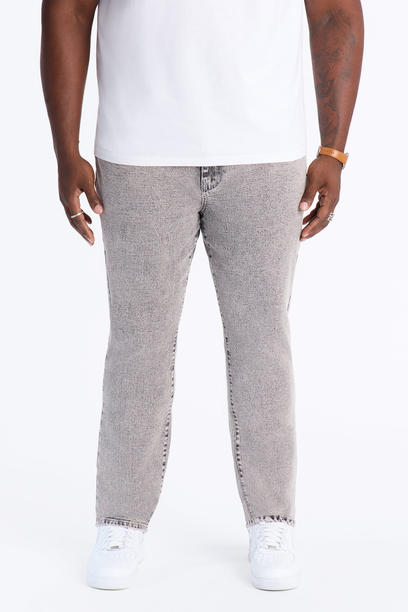 All Day Stacked Skinny Jean - Washed Grey image 2