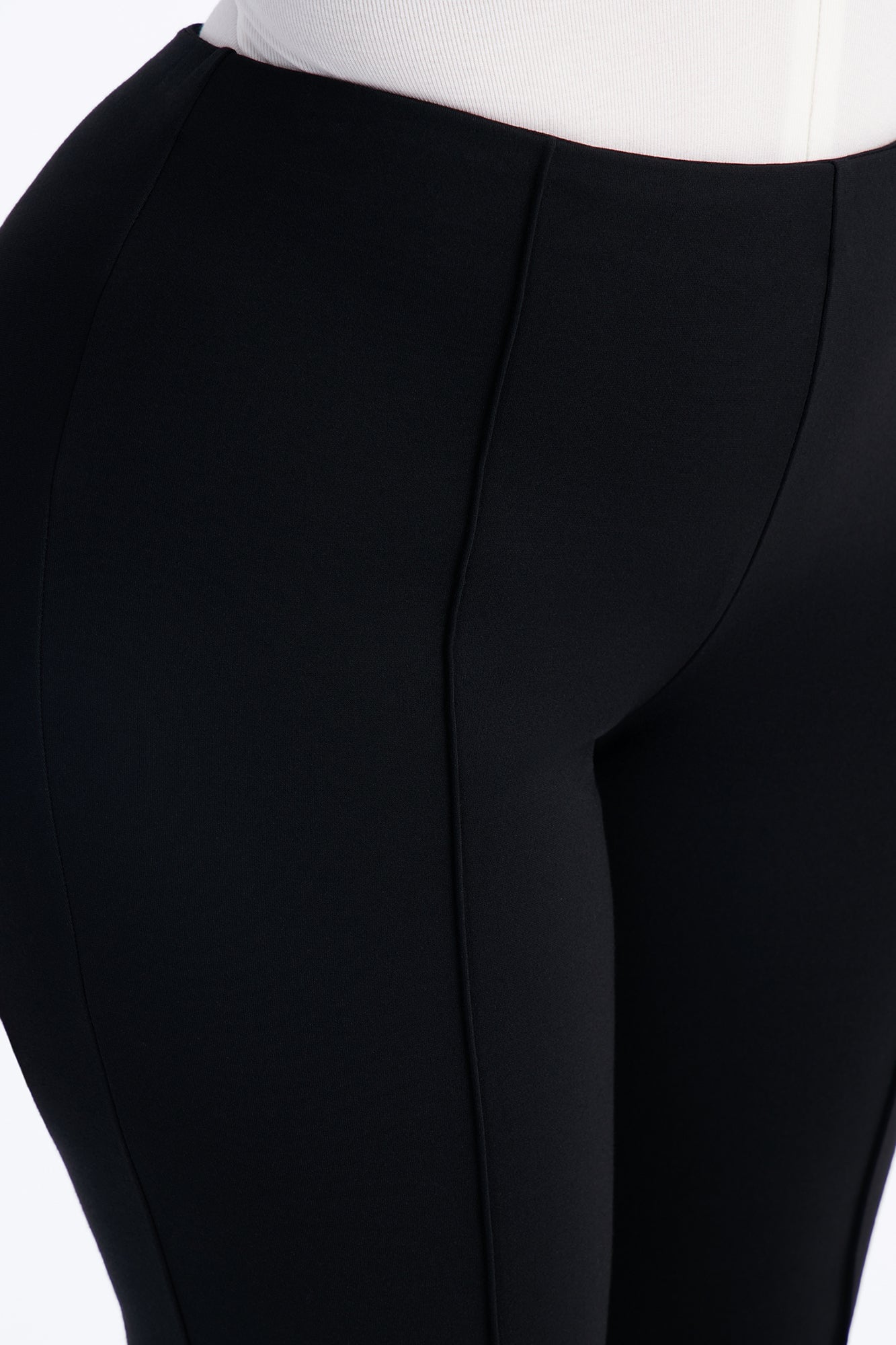 Flore Mid Rise Skinny Gaucho Pant - Black image 7