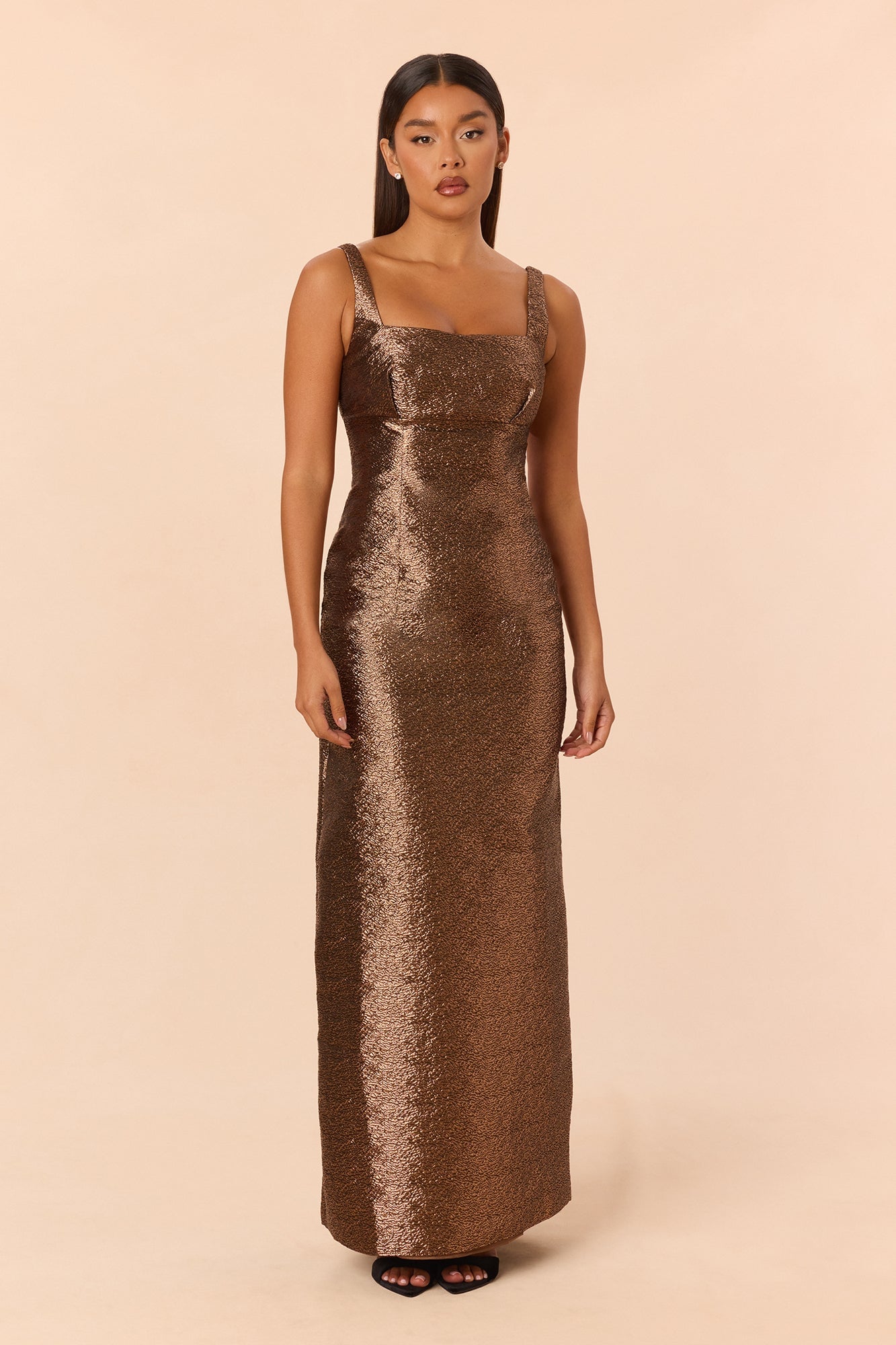Rich Fantasy Metallic Gown - Copper image 1