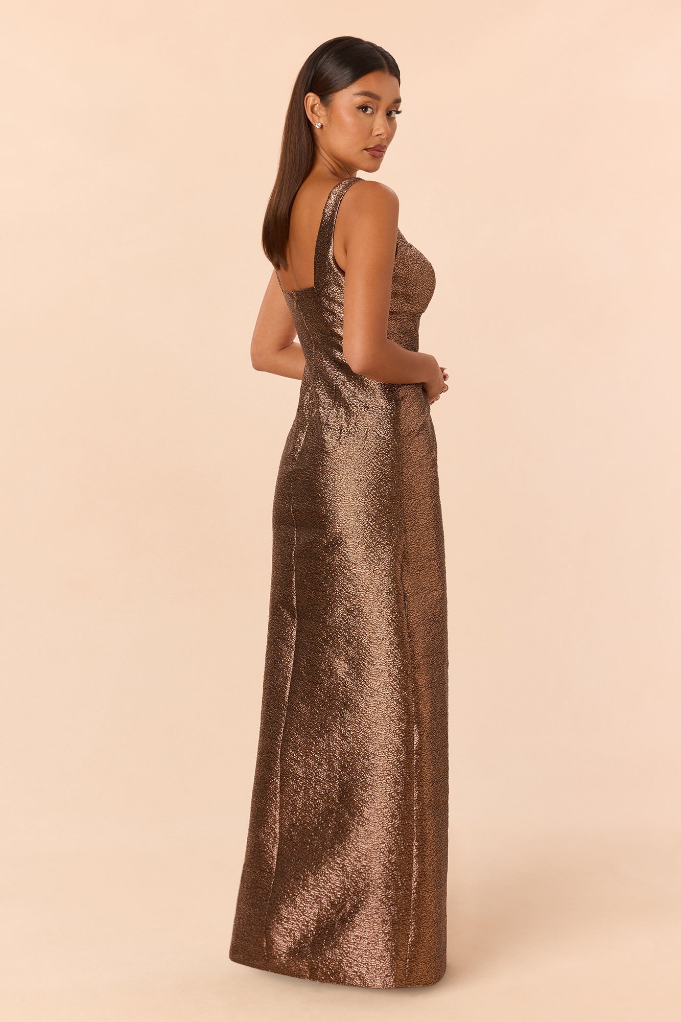 Rich Fantasy Metallic Gown - Copper image 4