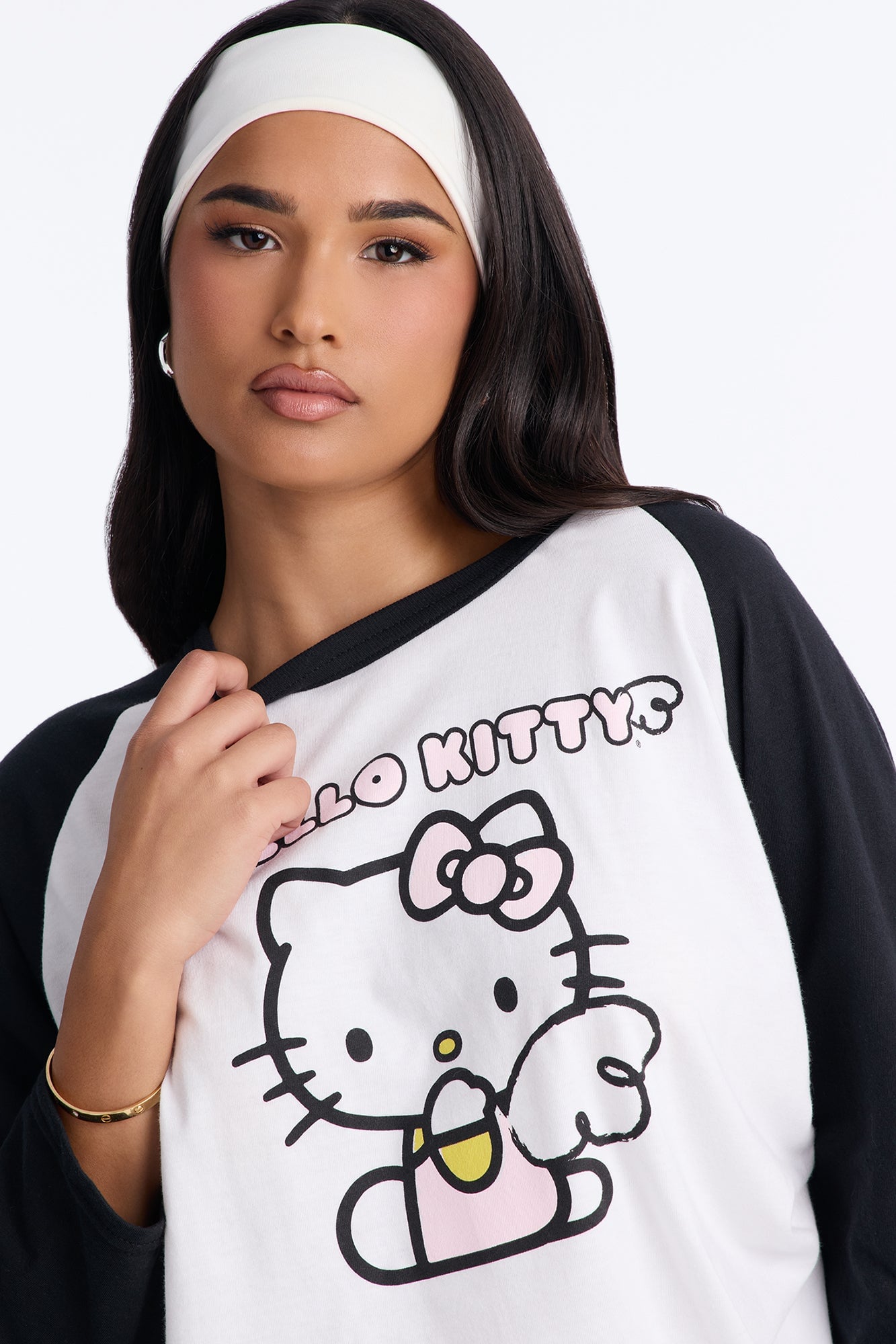 Hello Kitty Angel Wings Raglan Tee - White/combo image 8