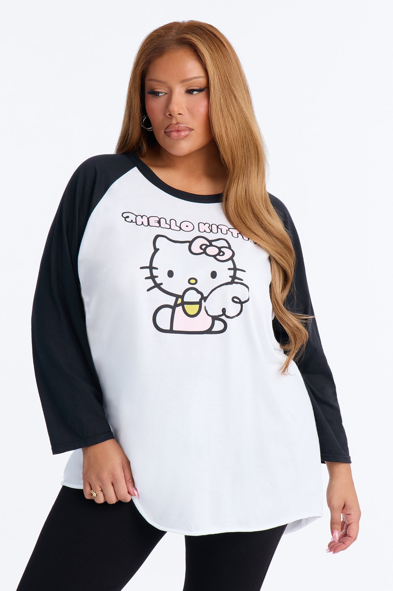 Hello Kitty Angel Wings Raglan Tee - White/combo image 2