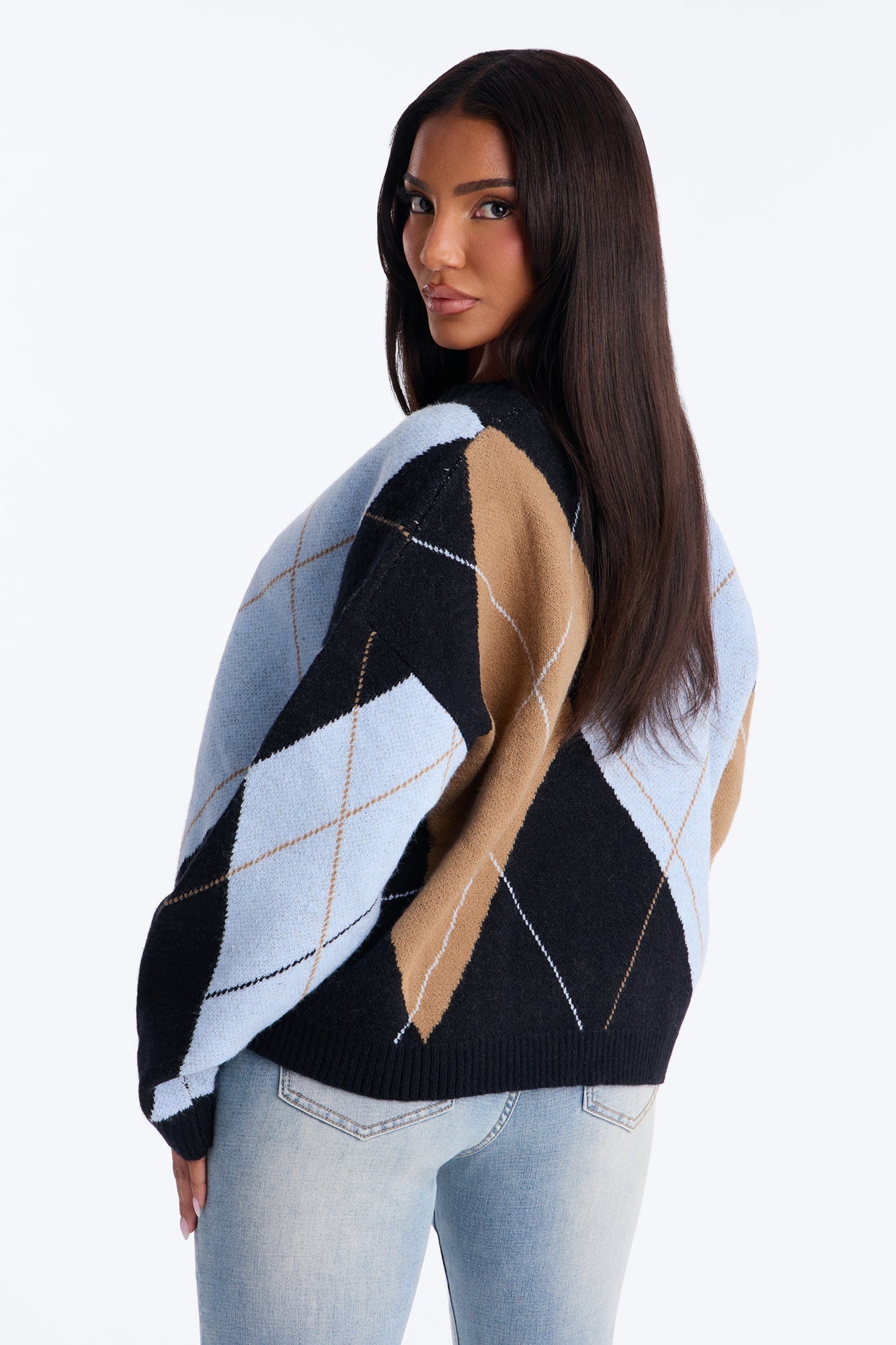Fresh Breeze Argyle Sweater - Blue/combo image 8